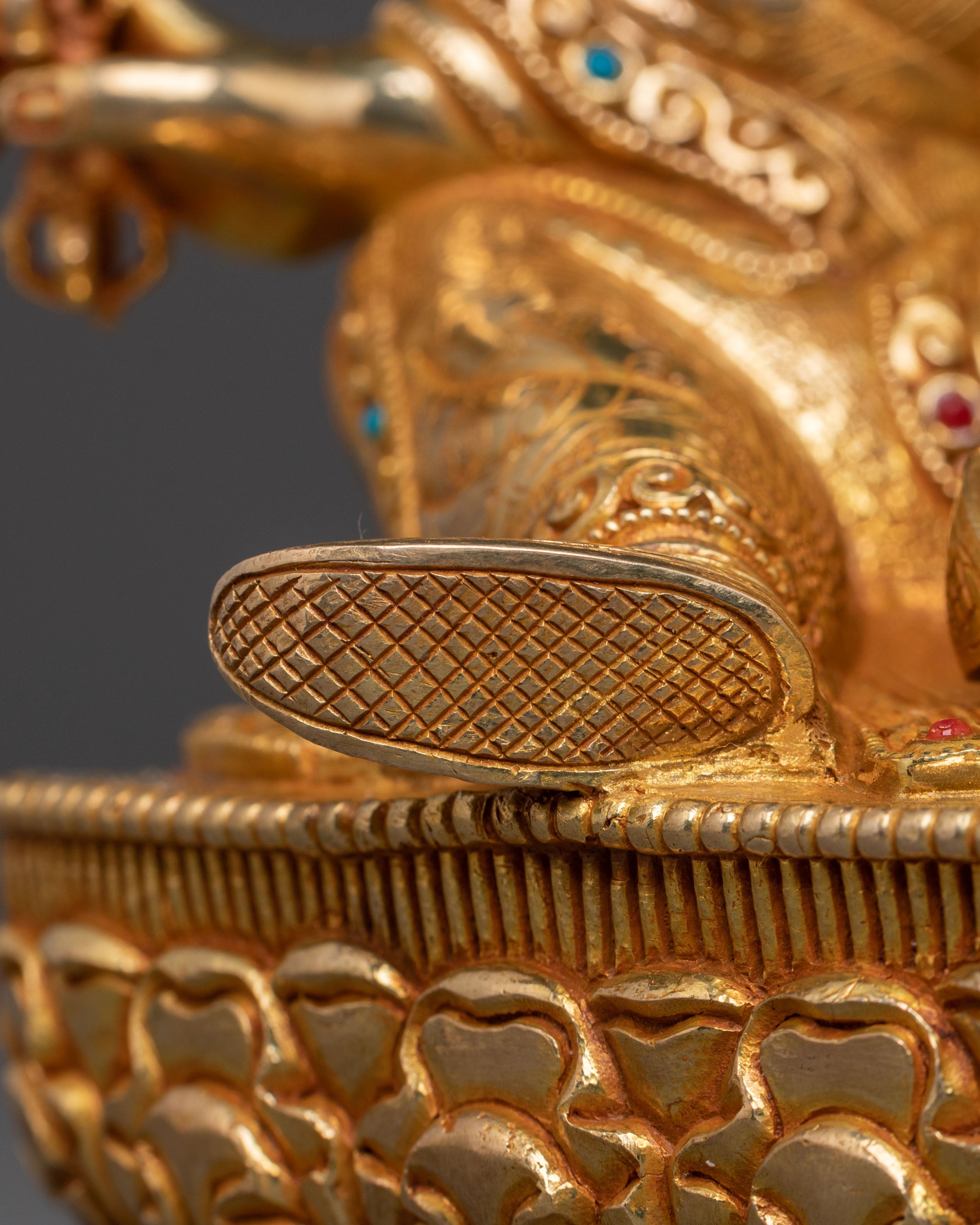 Guru Rinpoche: 24K Gold Gilded Spiritual Figure