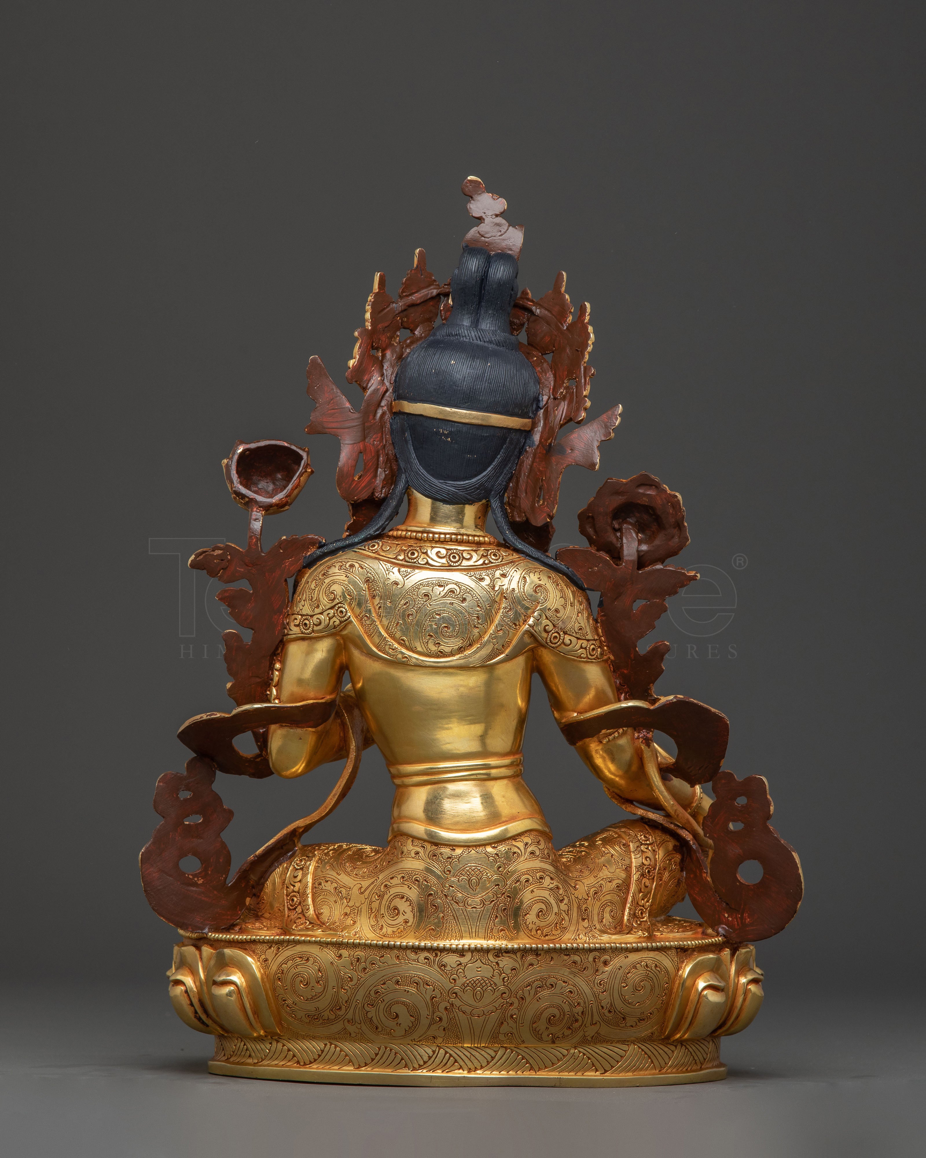 Savior Goddess Green Tara Statue – Hand-Gilded Copper Statue