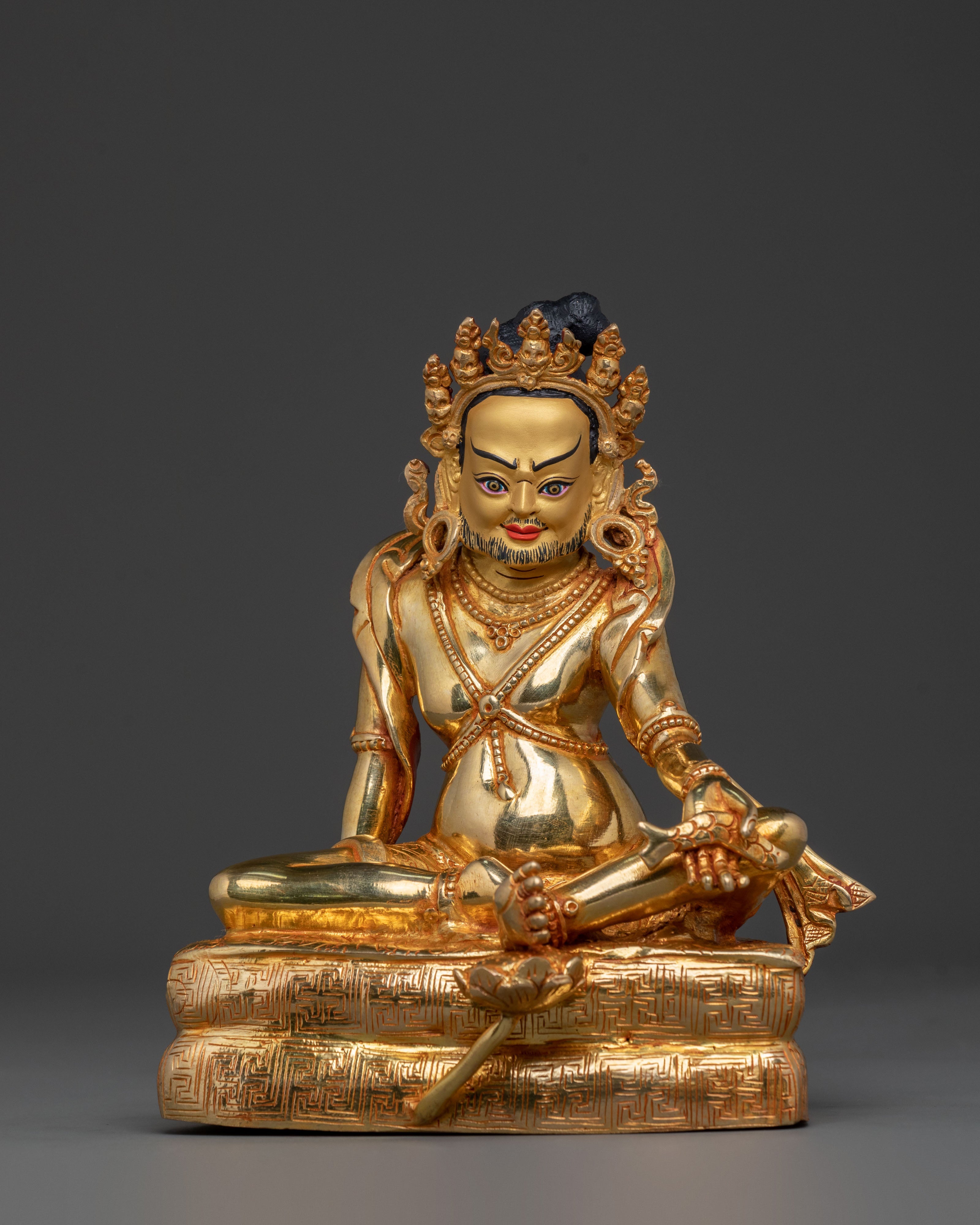 Naropa & Tilopa Statue Set | 24K Gold Gilded Figurines