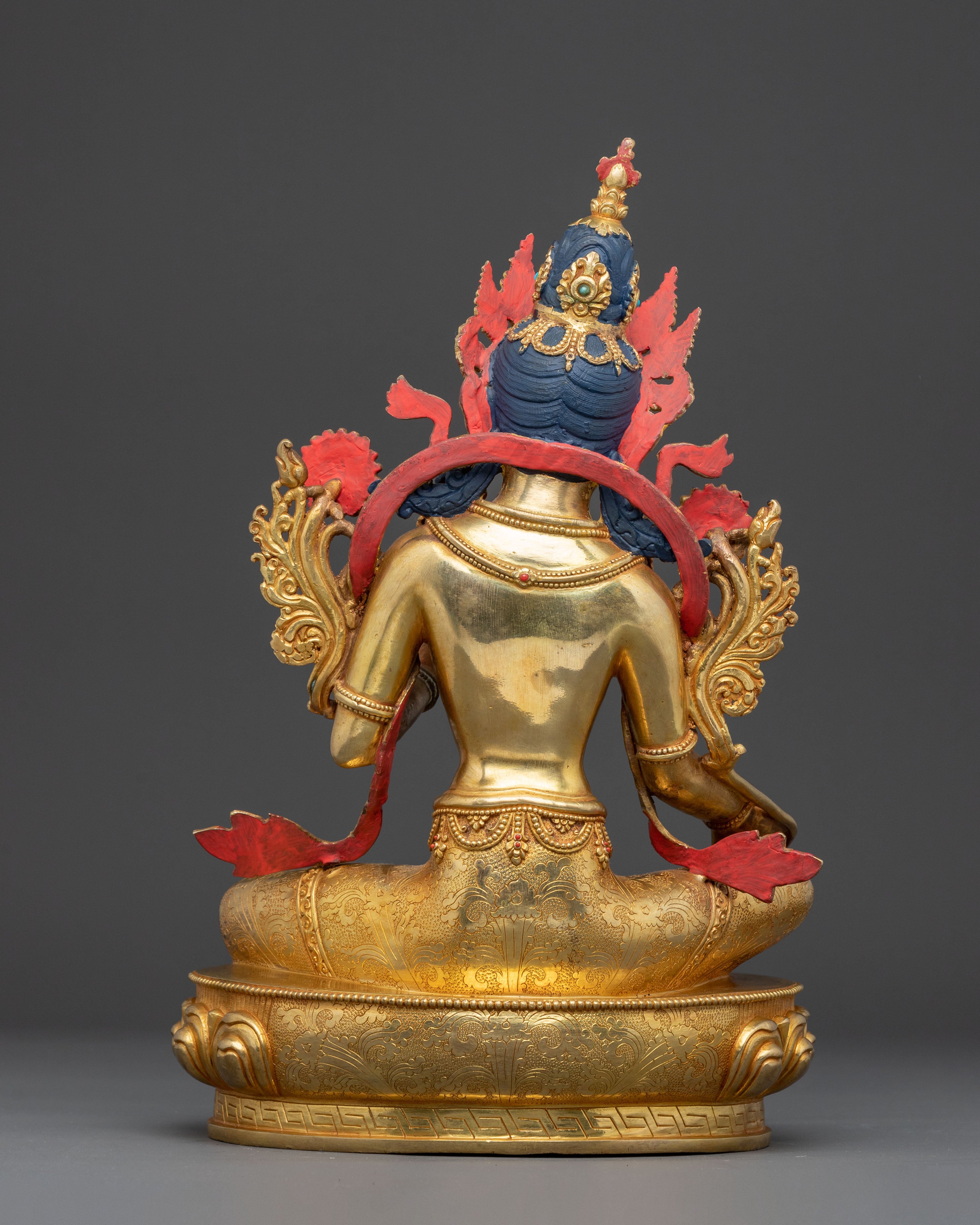 Mother Green Tara Golden Sculpture | Traditional Nepali Handmade Statue