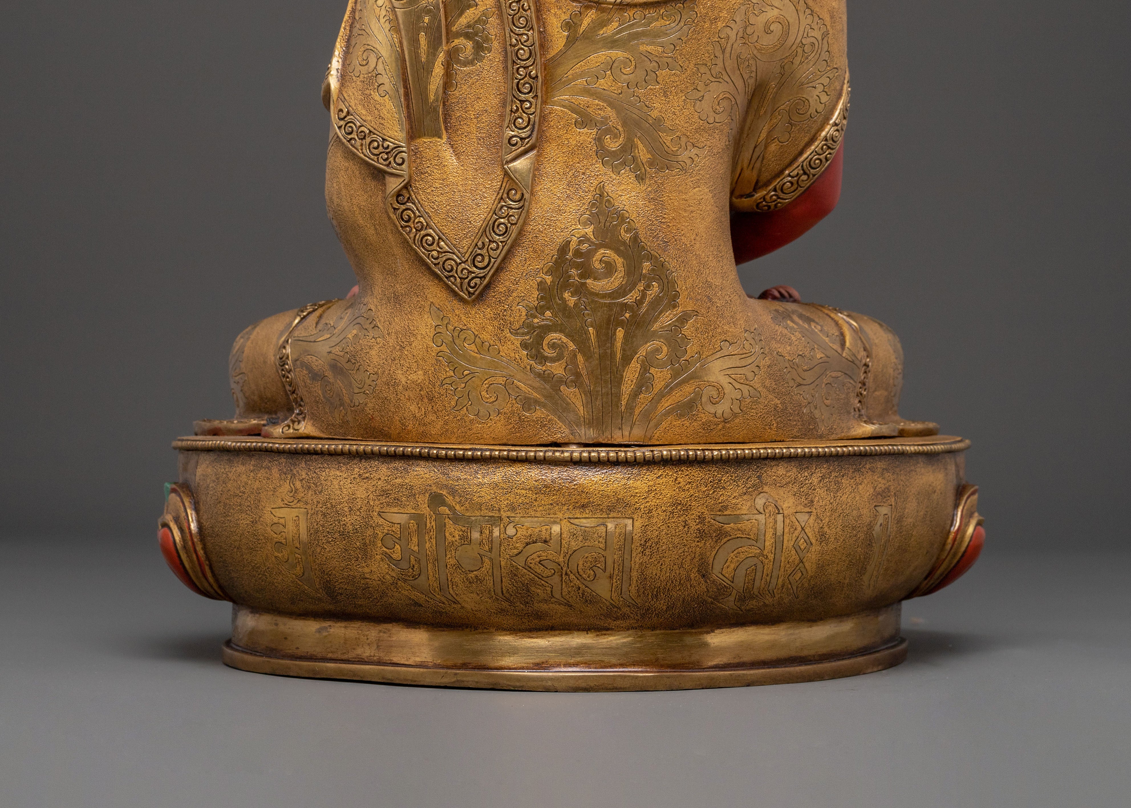 Amitabha Buddha 24K Gold Gilded Spiritual Statue