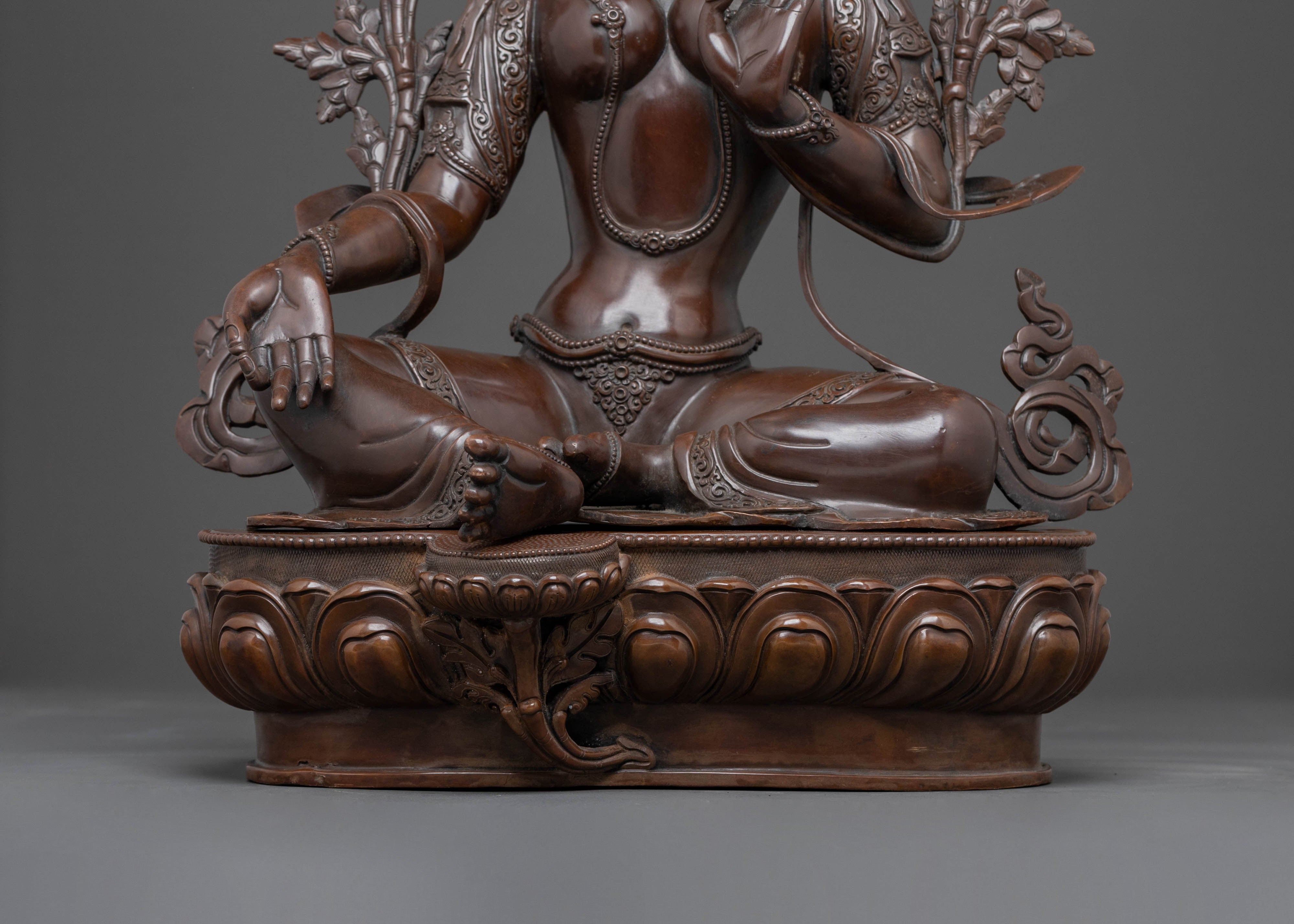 Green Tara Blessing Statue: Symbolizing Growth & Harmony