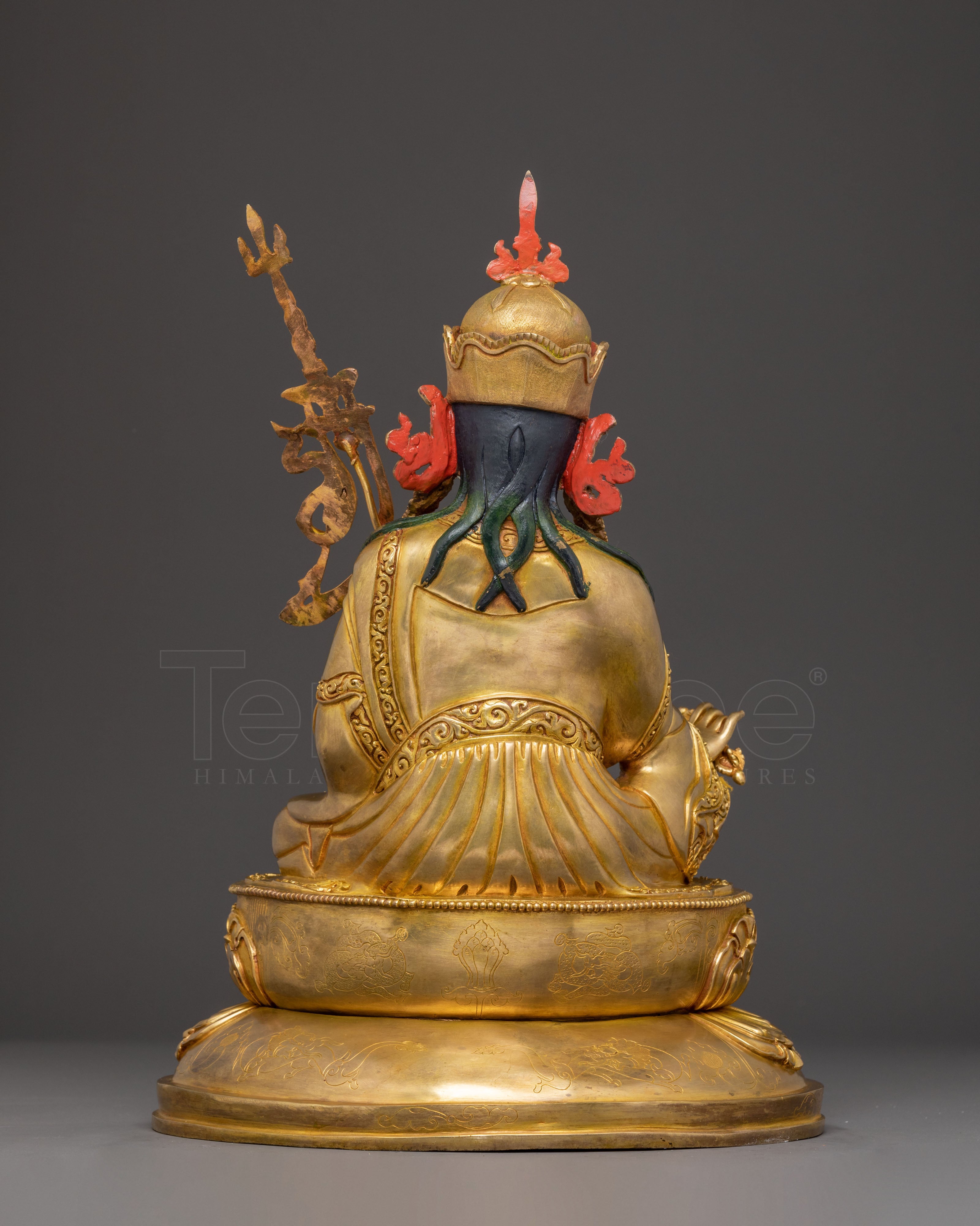 Himalayan Golden Guru Rinpoche Statue | A Sacred Legacy in 24K Gold