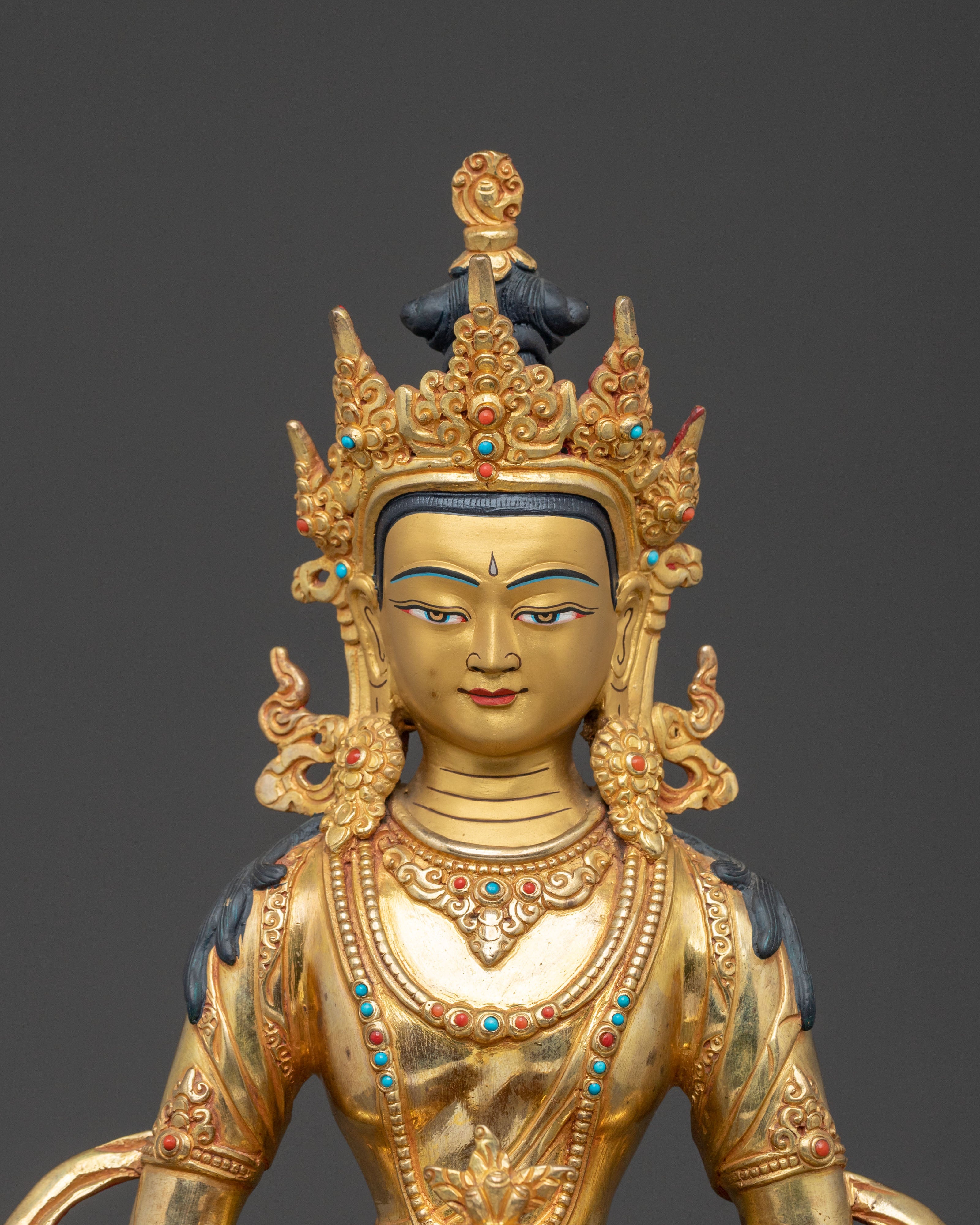 Amitayus Buddha Eternal Life Statue | Tibetan Buddhist Decor