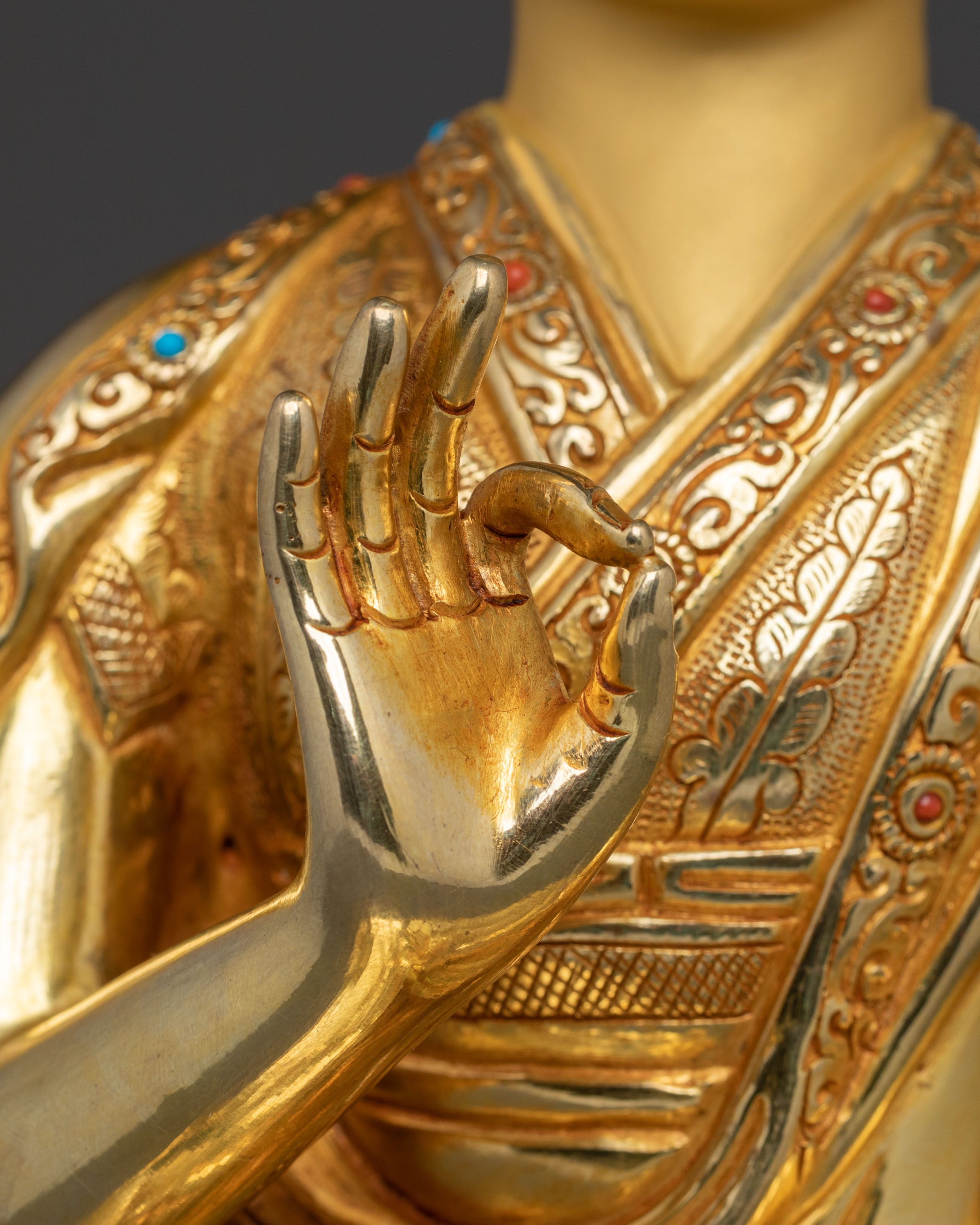 Tsongkhapa Traditional Statue with Disciples | Symbol of Wisdom