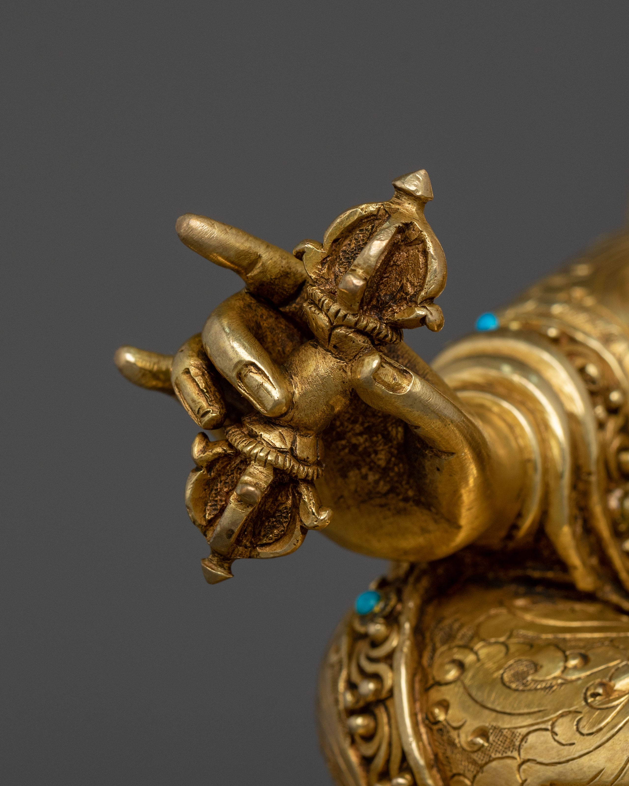 Handmade Guru Rinpoche Figurine | Lotus Born Master