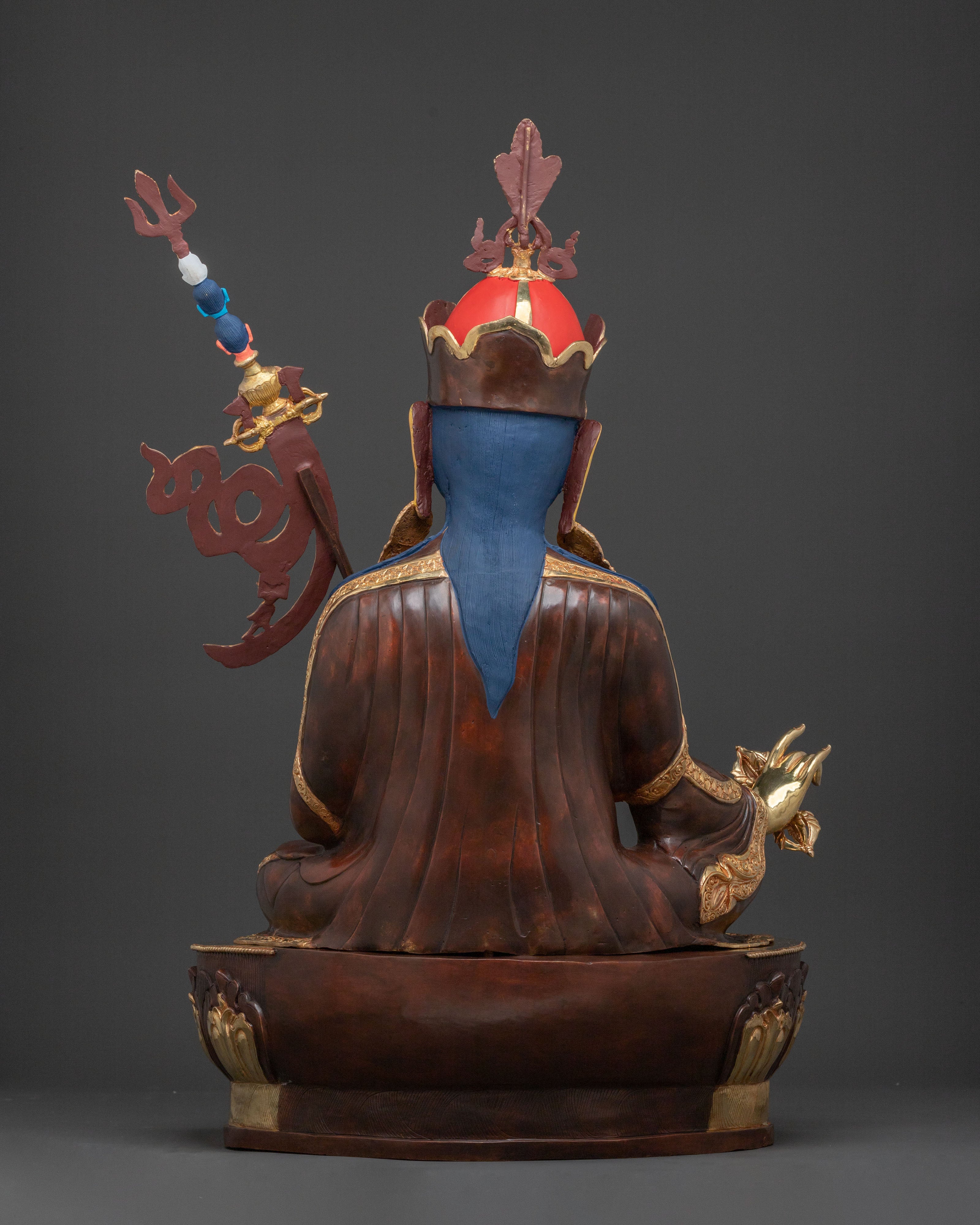 Guru Rinpoche Sacred Protector Statue | Tibetan Buddhist Altar Decor