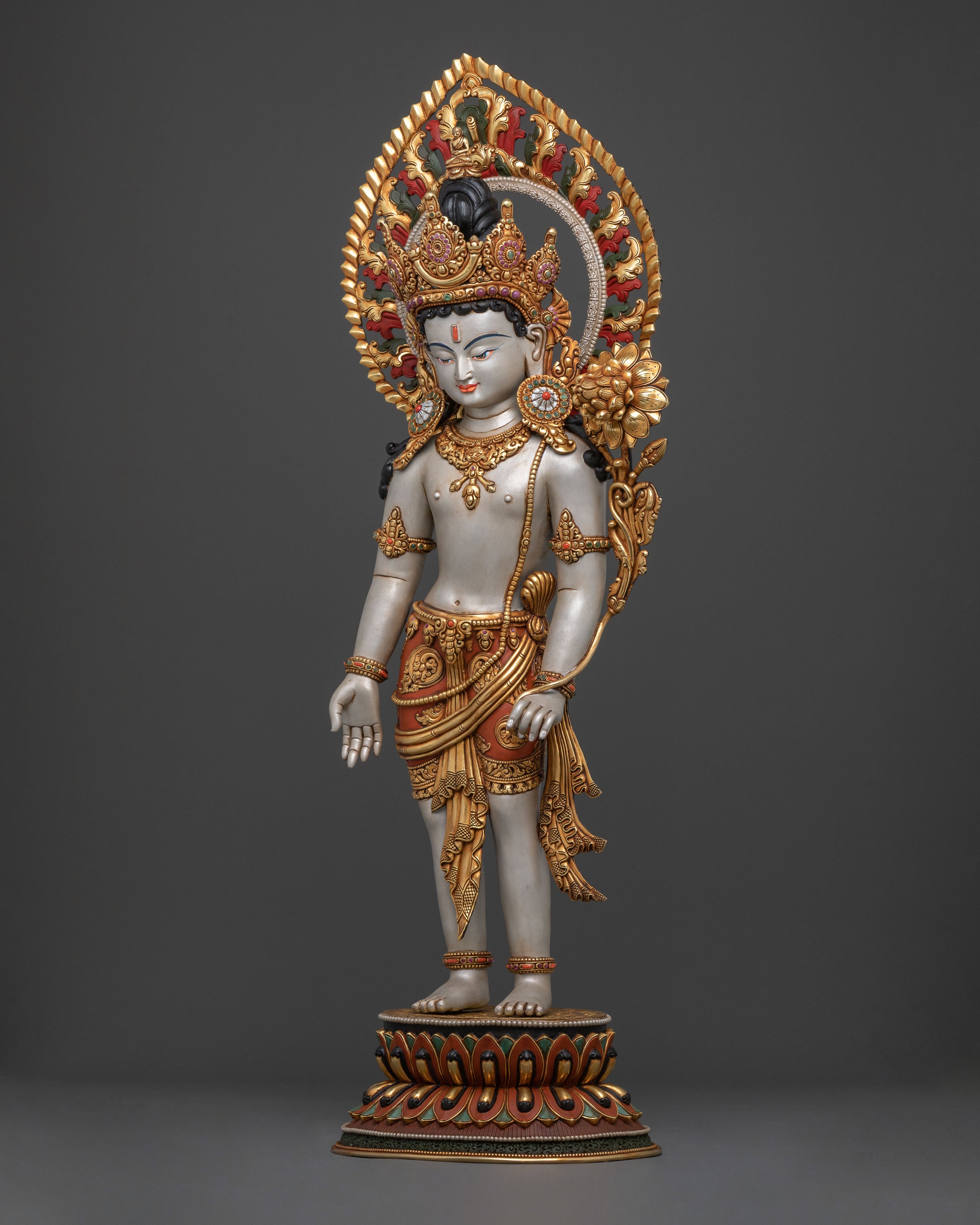 Lokeshwor Bodhisattva Sculpture | Meditation Altar Decor