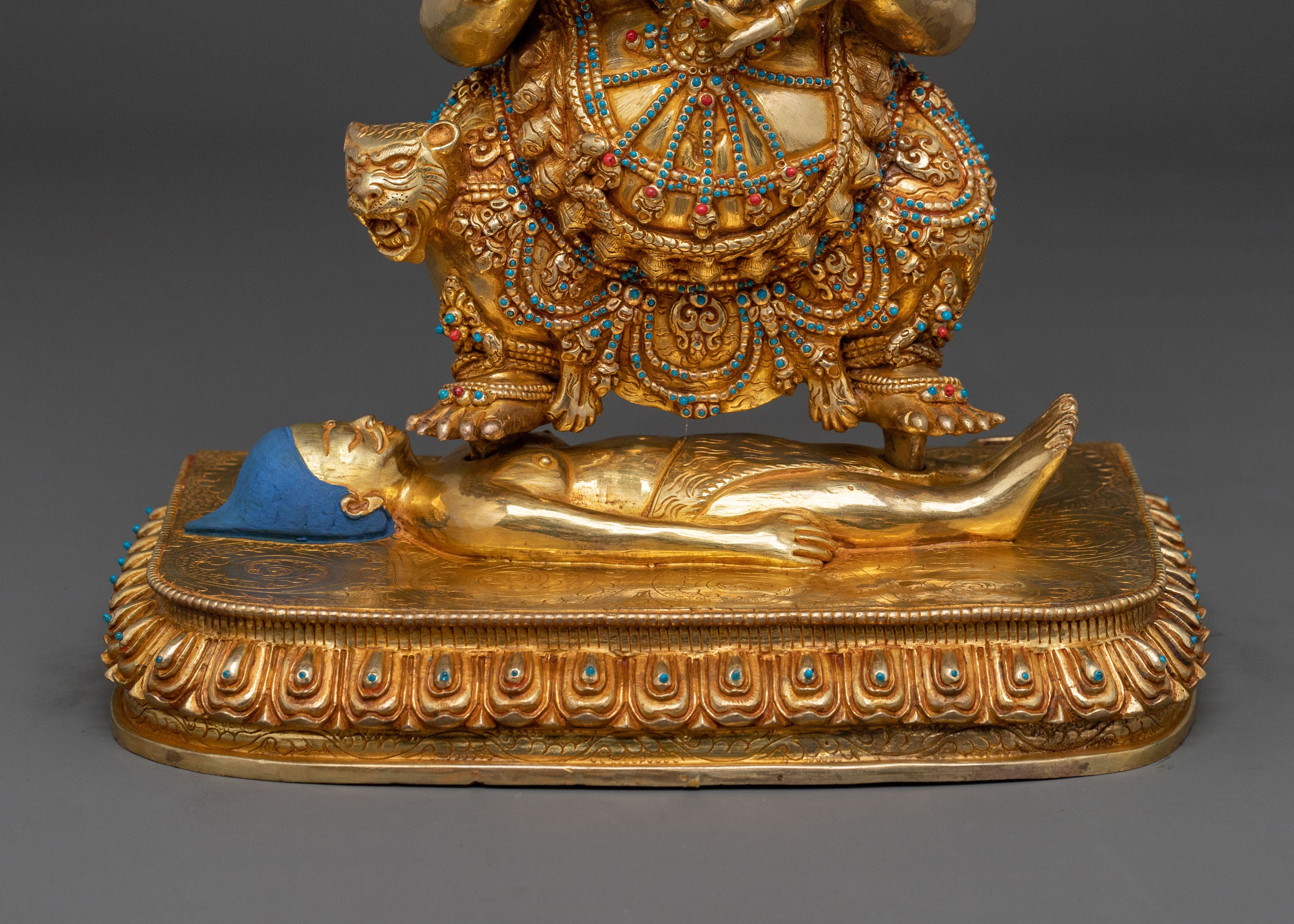Shakya Mahakala Traditional Figurine | Tibetan Dharma Protector Deity