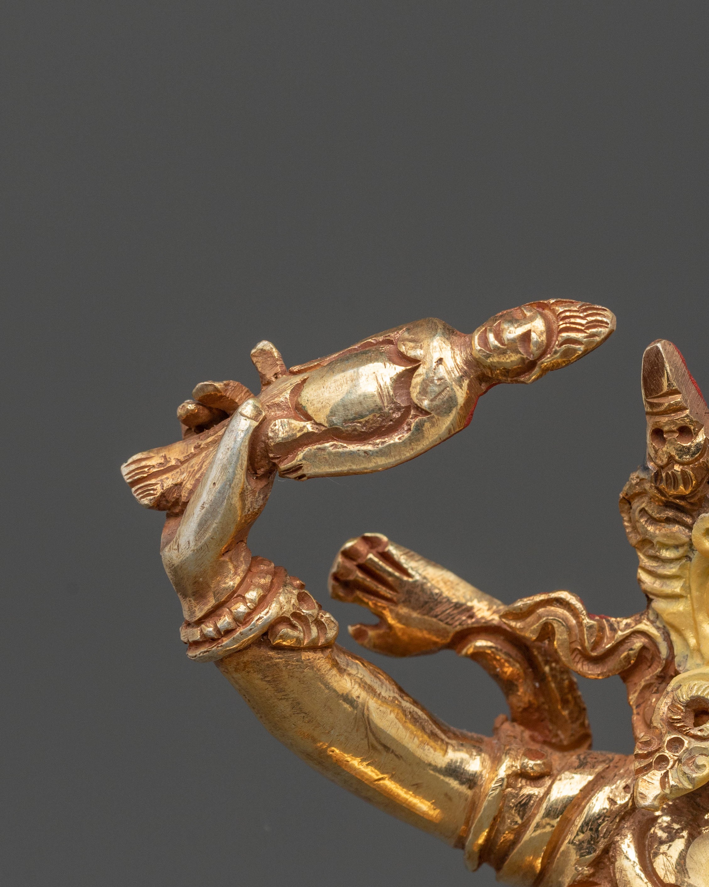 Three Nyingma Dharmapalas Statue Set | Tibetan Wrathful Protector Deities