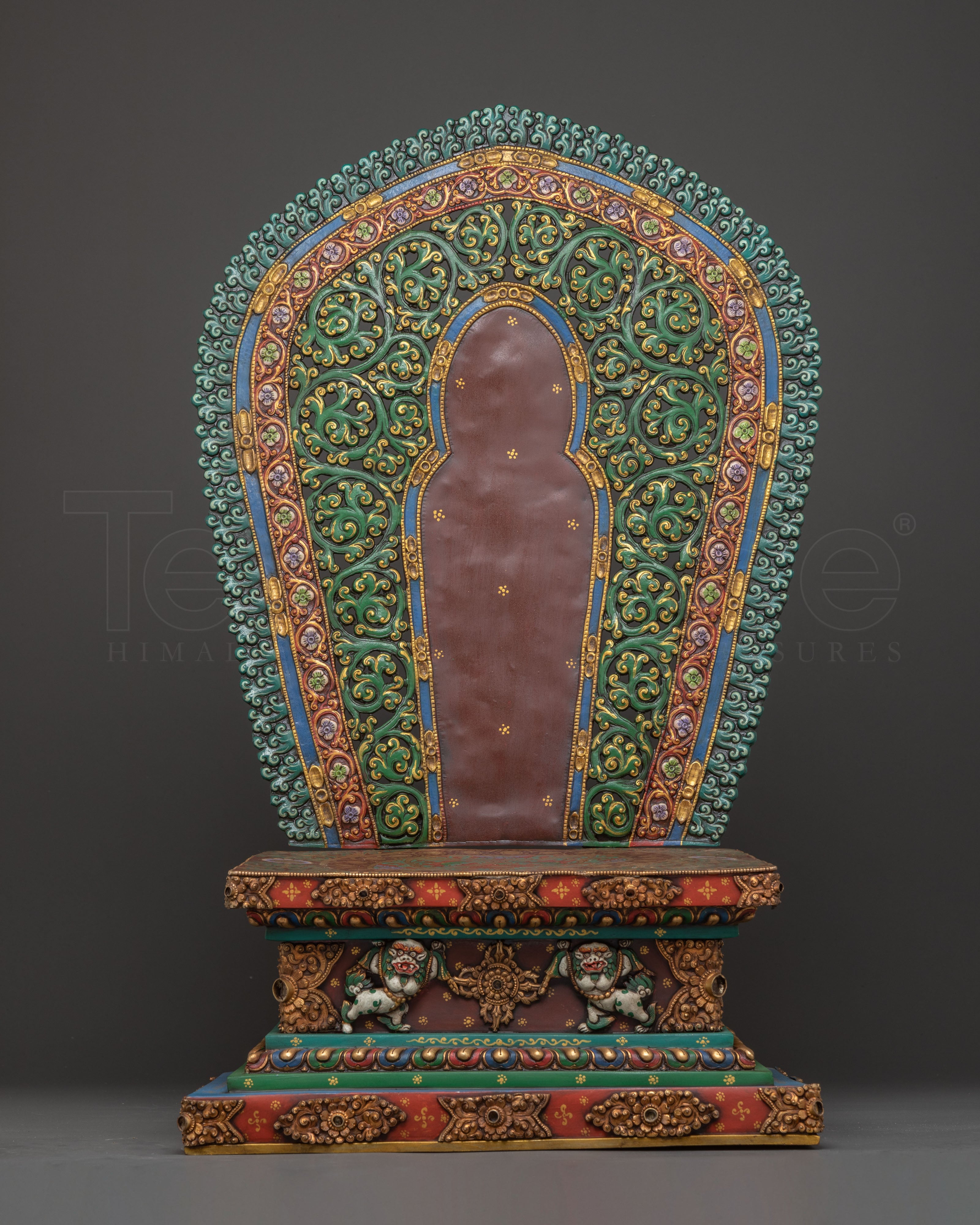Buddhist Golden Handcrafted Throne 