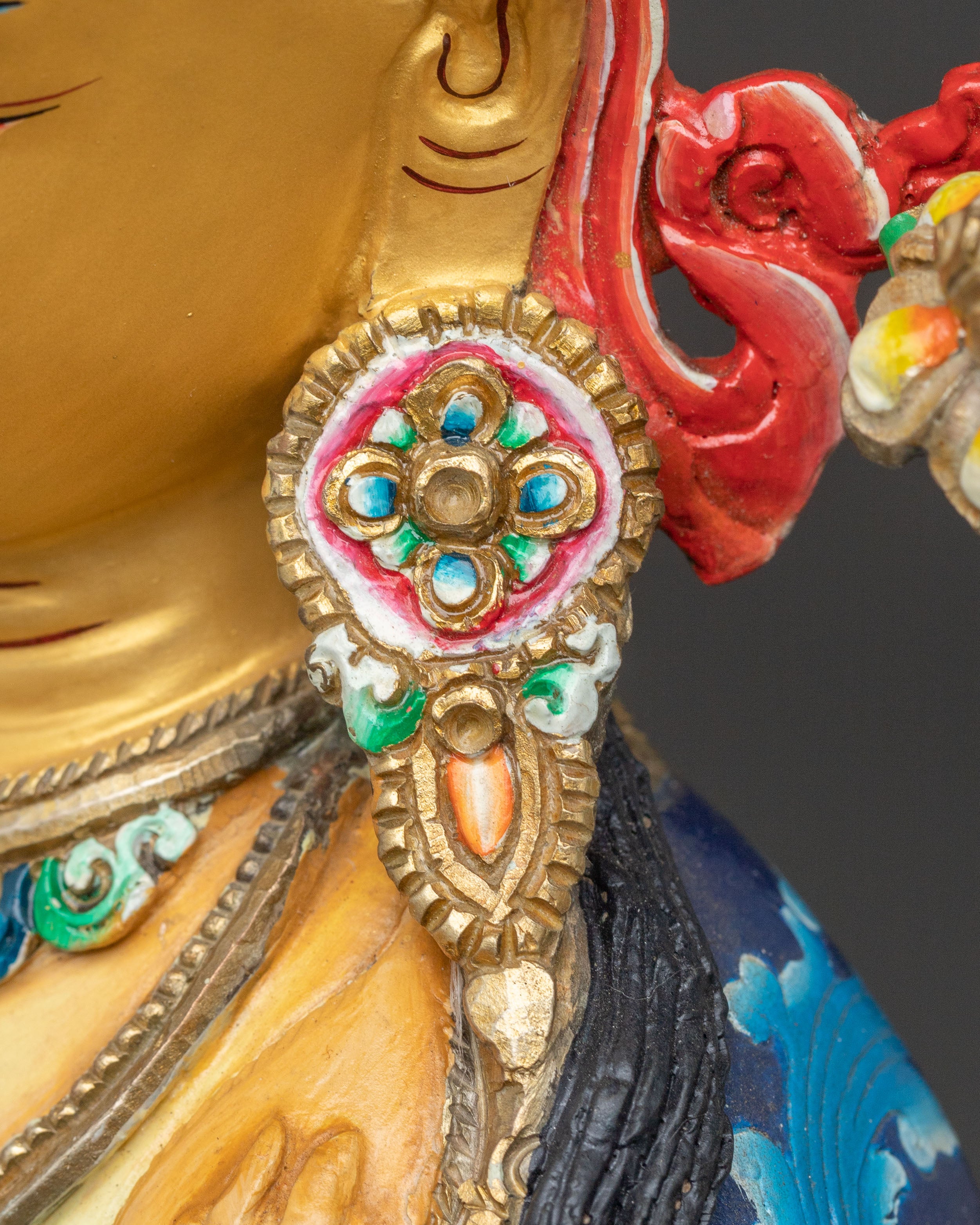 Chenrezig Guardian of Mercy Statue | Hand-Gilded Copper