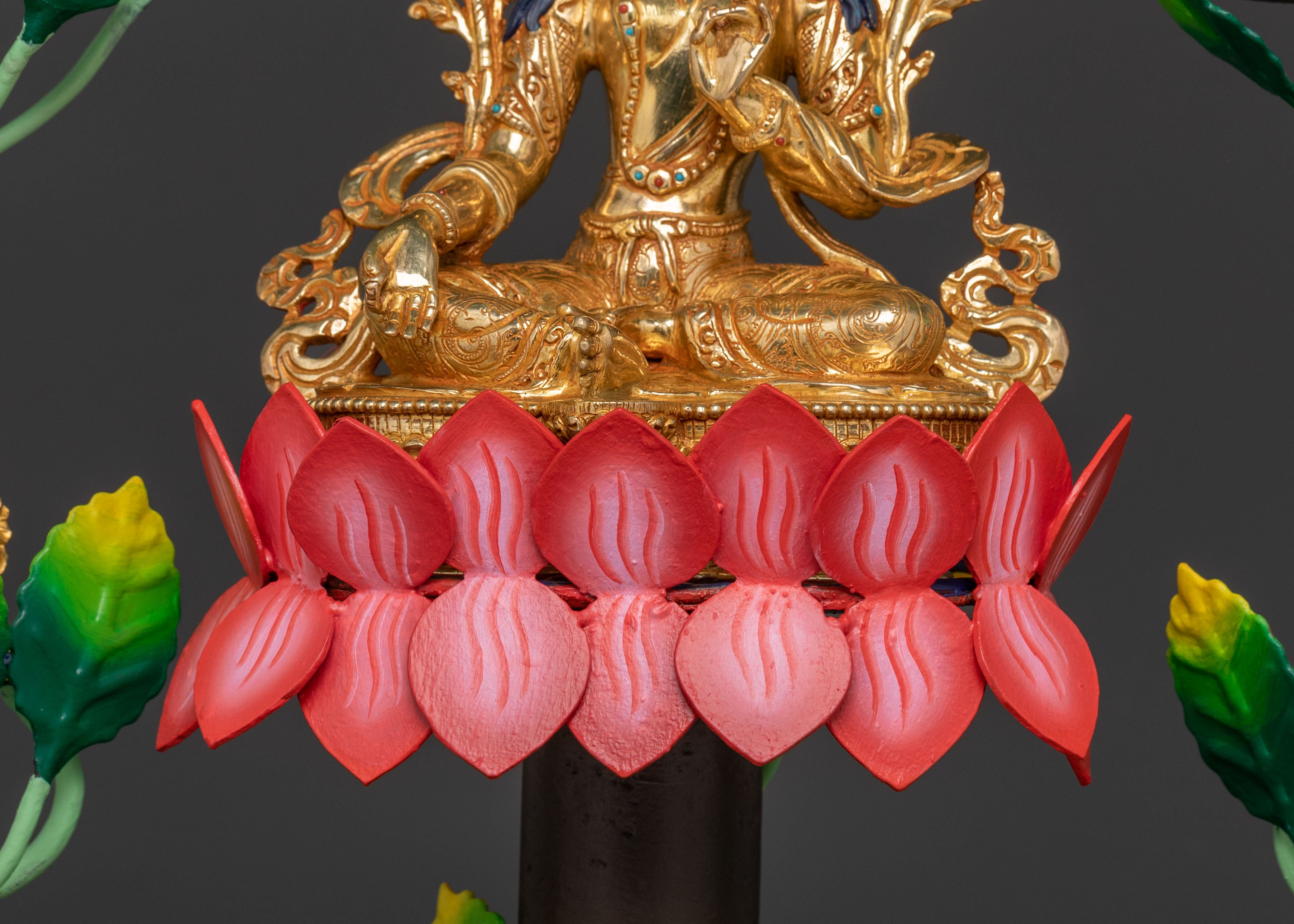 21 Tara Spiritual Statue Set | 24k Gold Gilded Figures