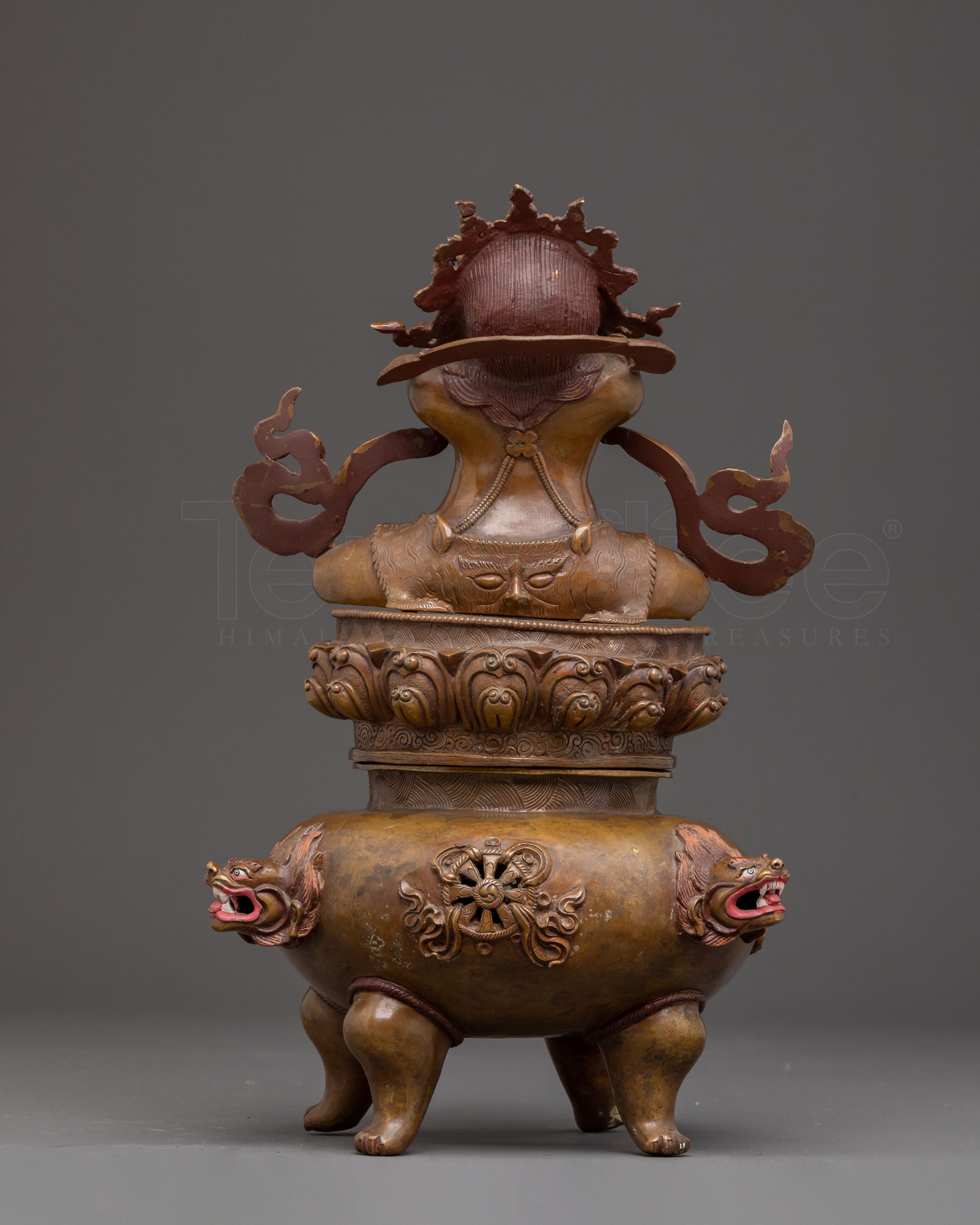 Handmade Vajradaka Oxidized Copper Statue – Antique Finish Masterpiece