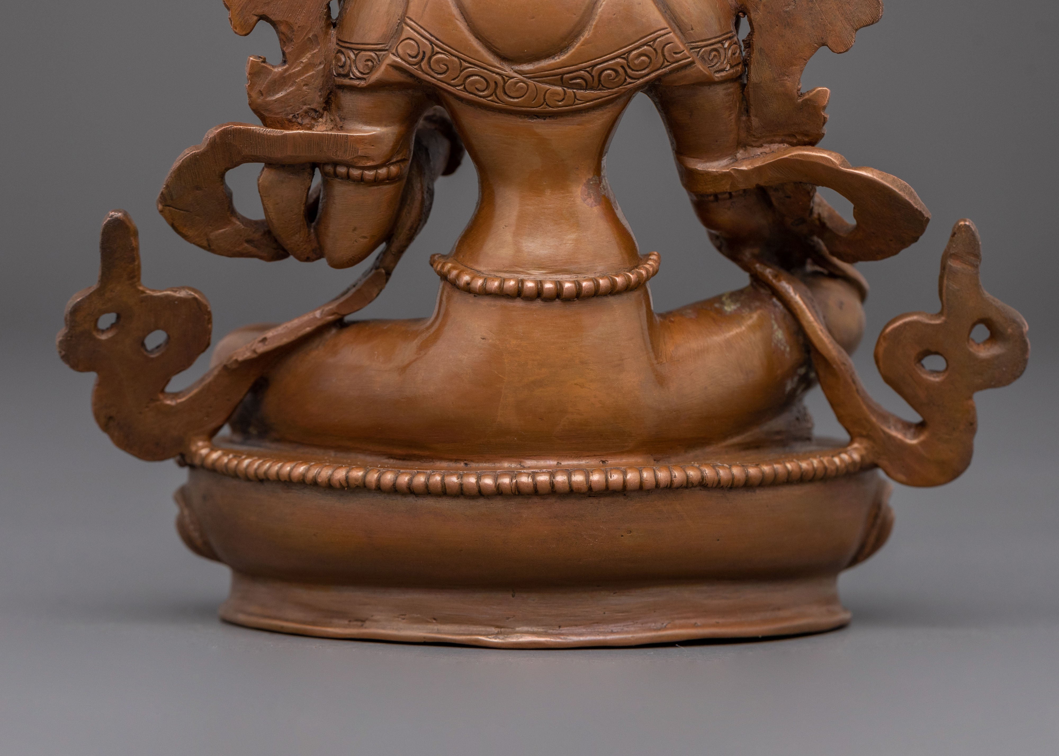 Green Tara Oxidized Copper Figurine | Serene Devotion
