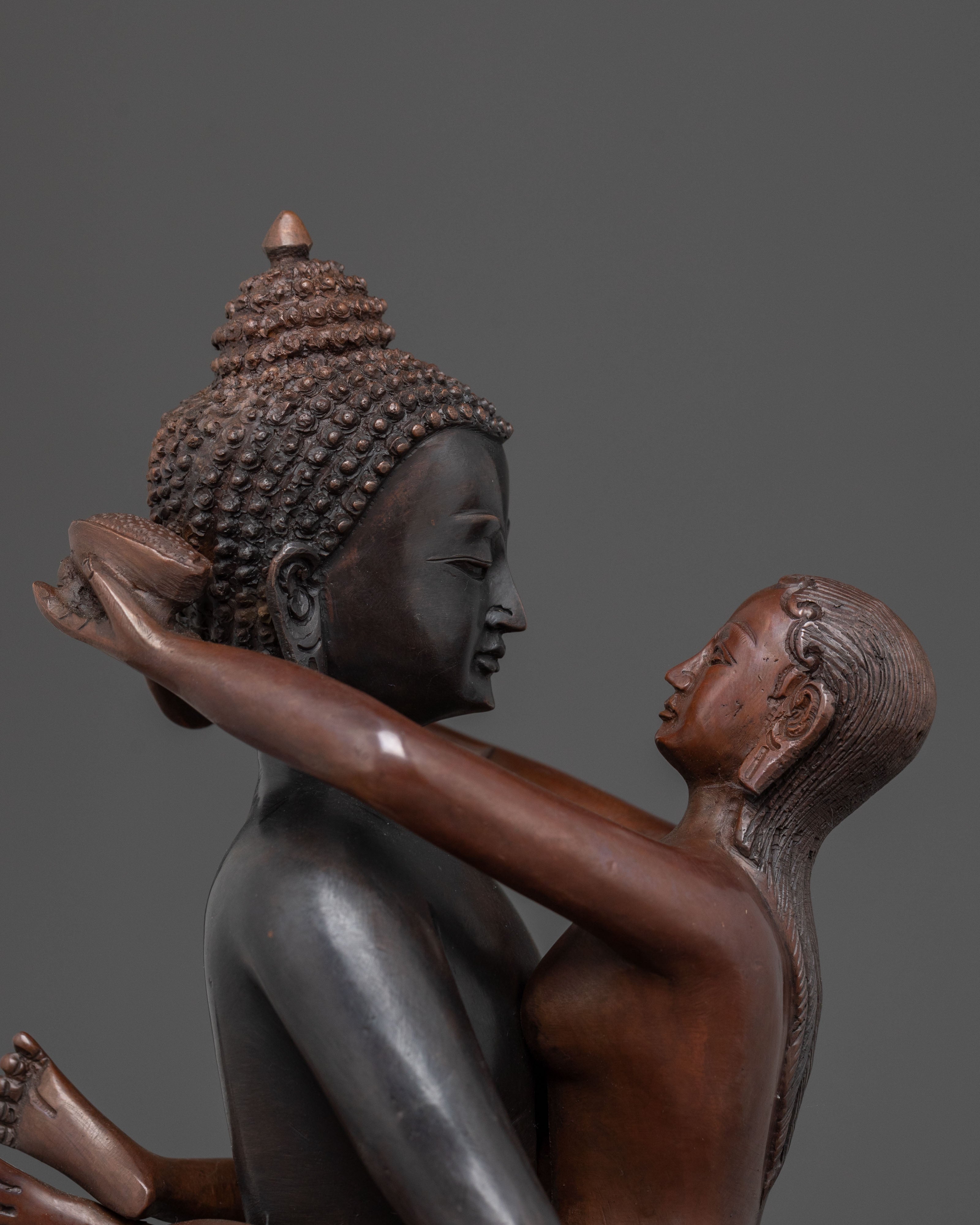 Handcrafted Samantabhadra with Consort Statue