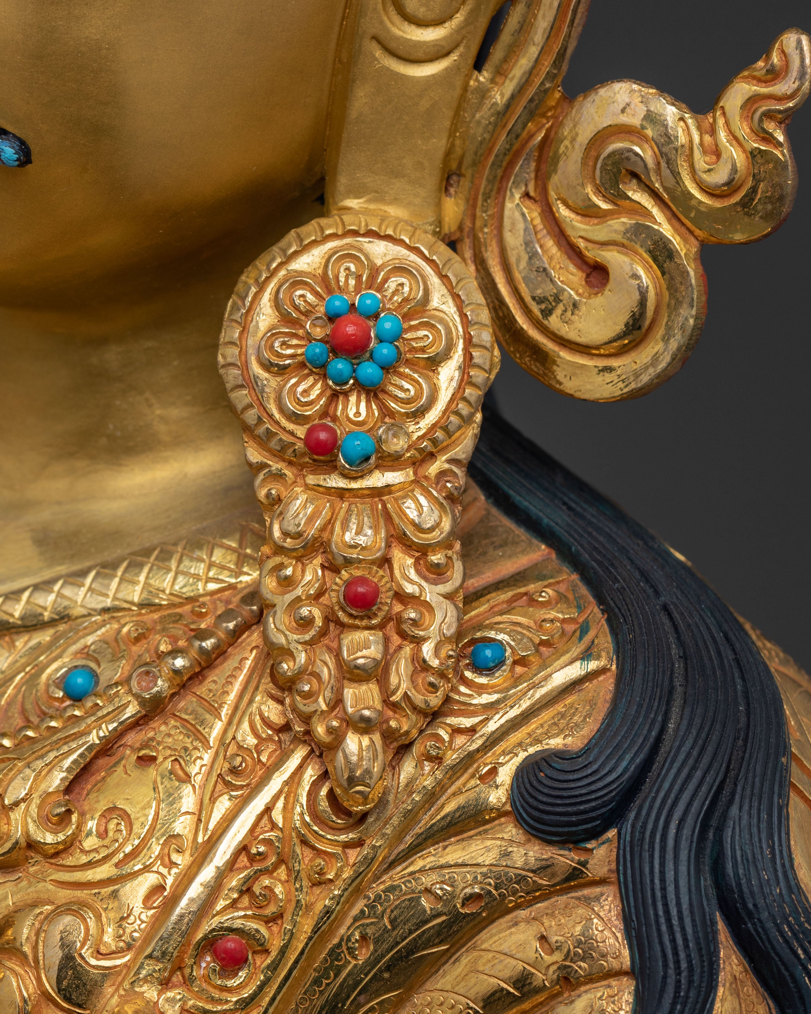 Handcrafted Guru Tsokye Dorje Statue | Lotus Born Vajra Guru of Wisdom and Power