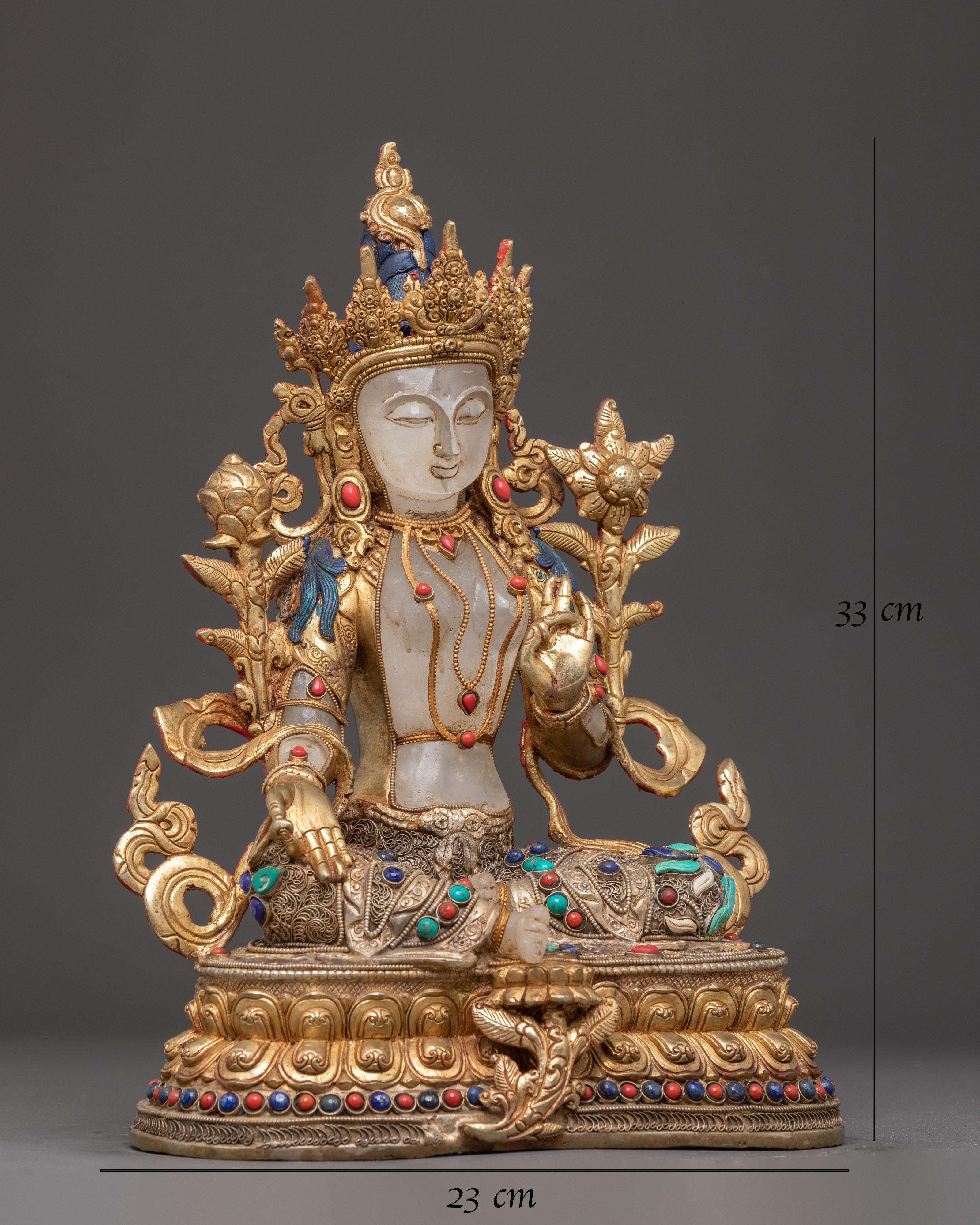 Green Tara Statue for Sacred Spaces | Buddhist Meditation Deity