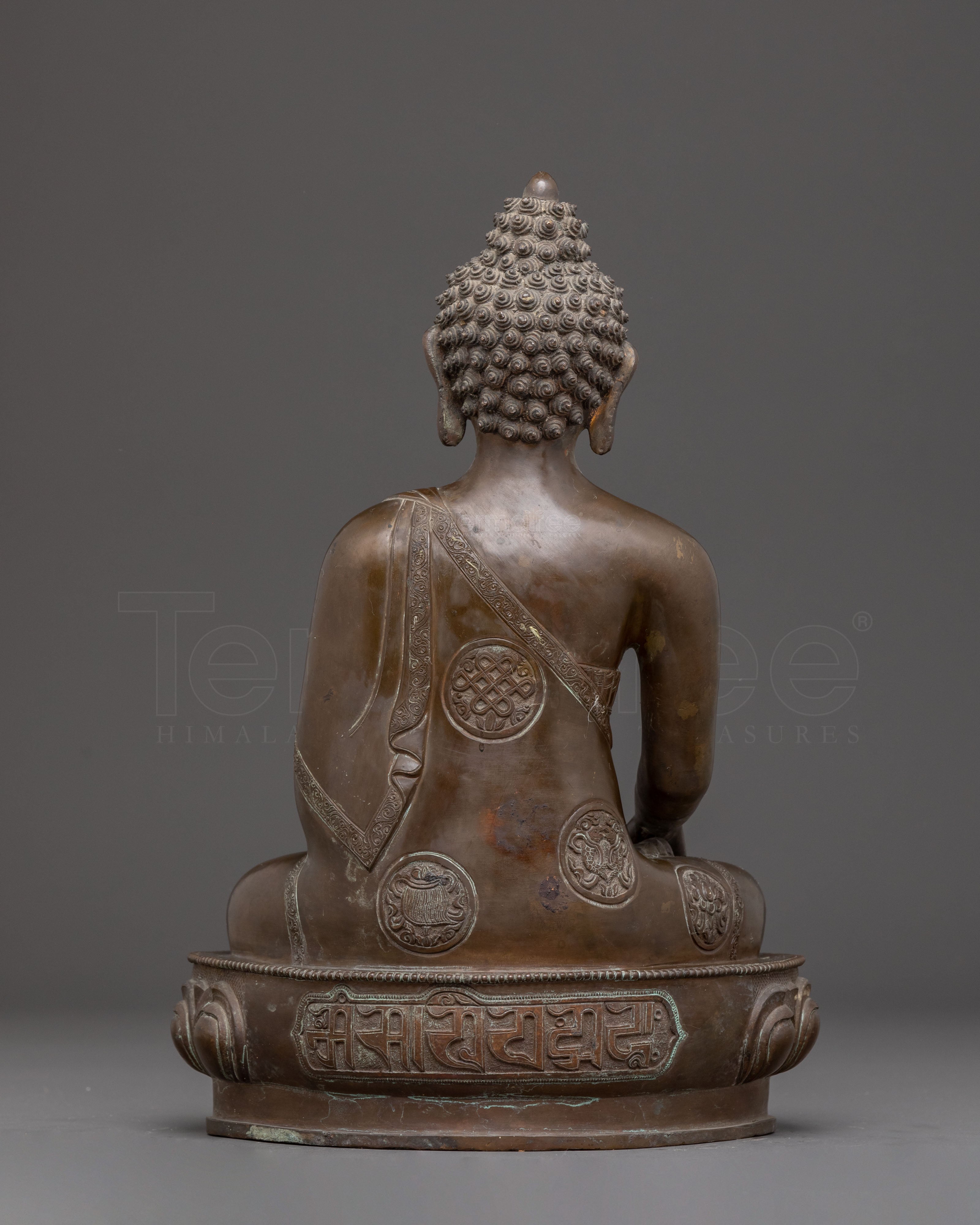 Teacher of Dharma Oxidized Buddha Shakyamuni Statue – Antique Copper