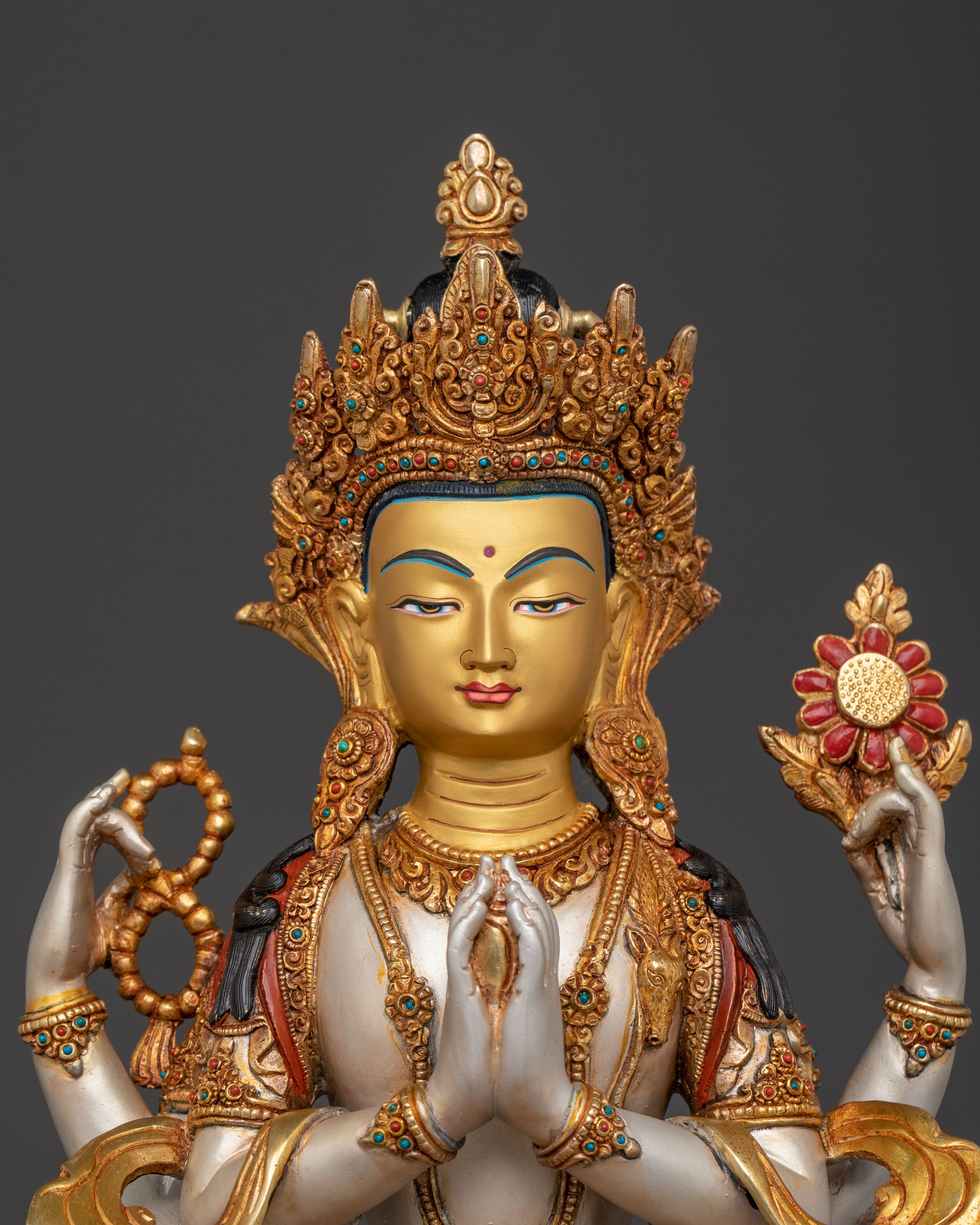 Four Armed Chenrezig Statue | Mercy Figure