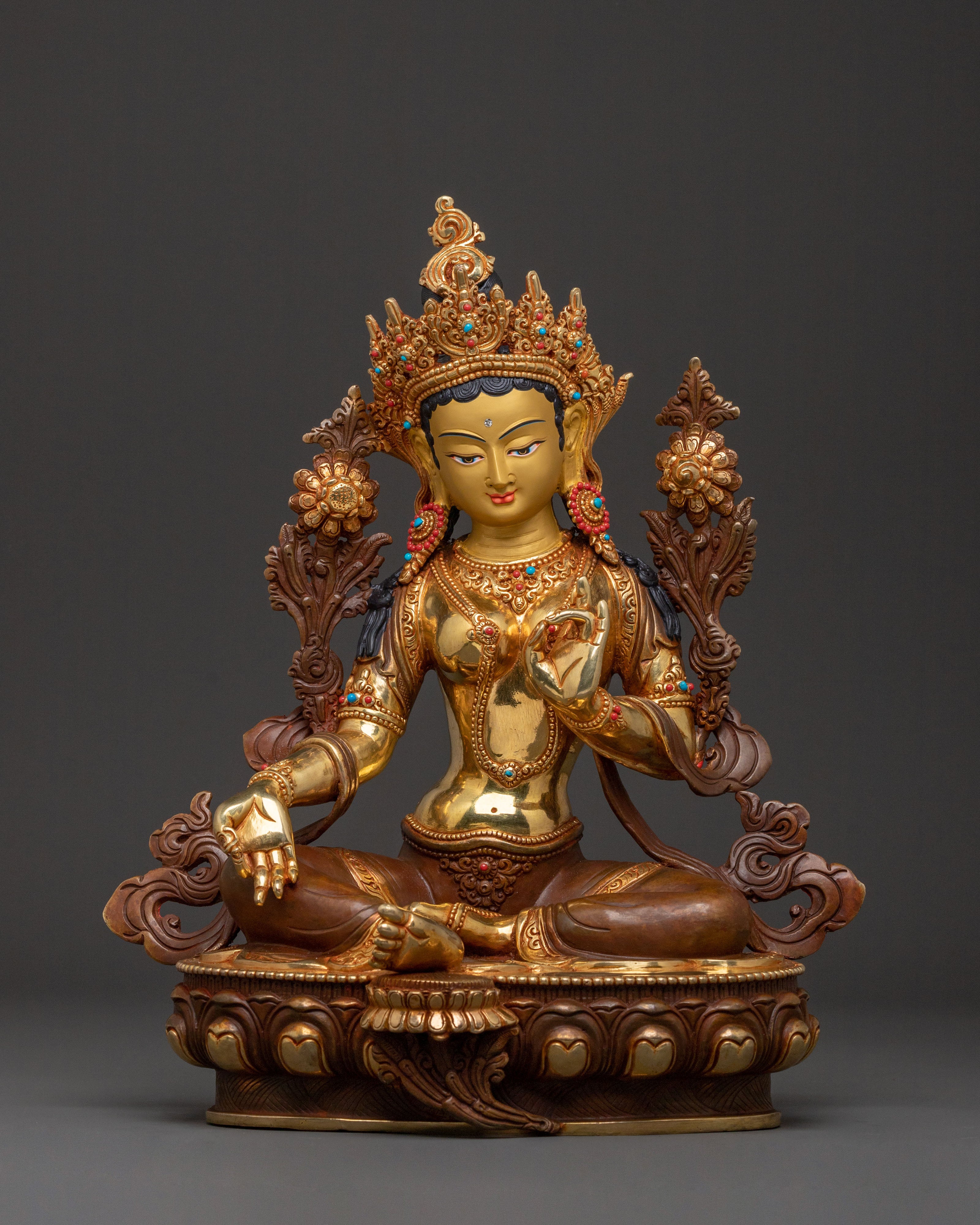 Green Tara Statue