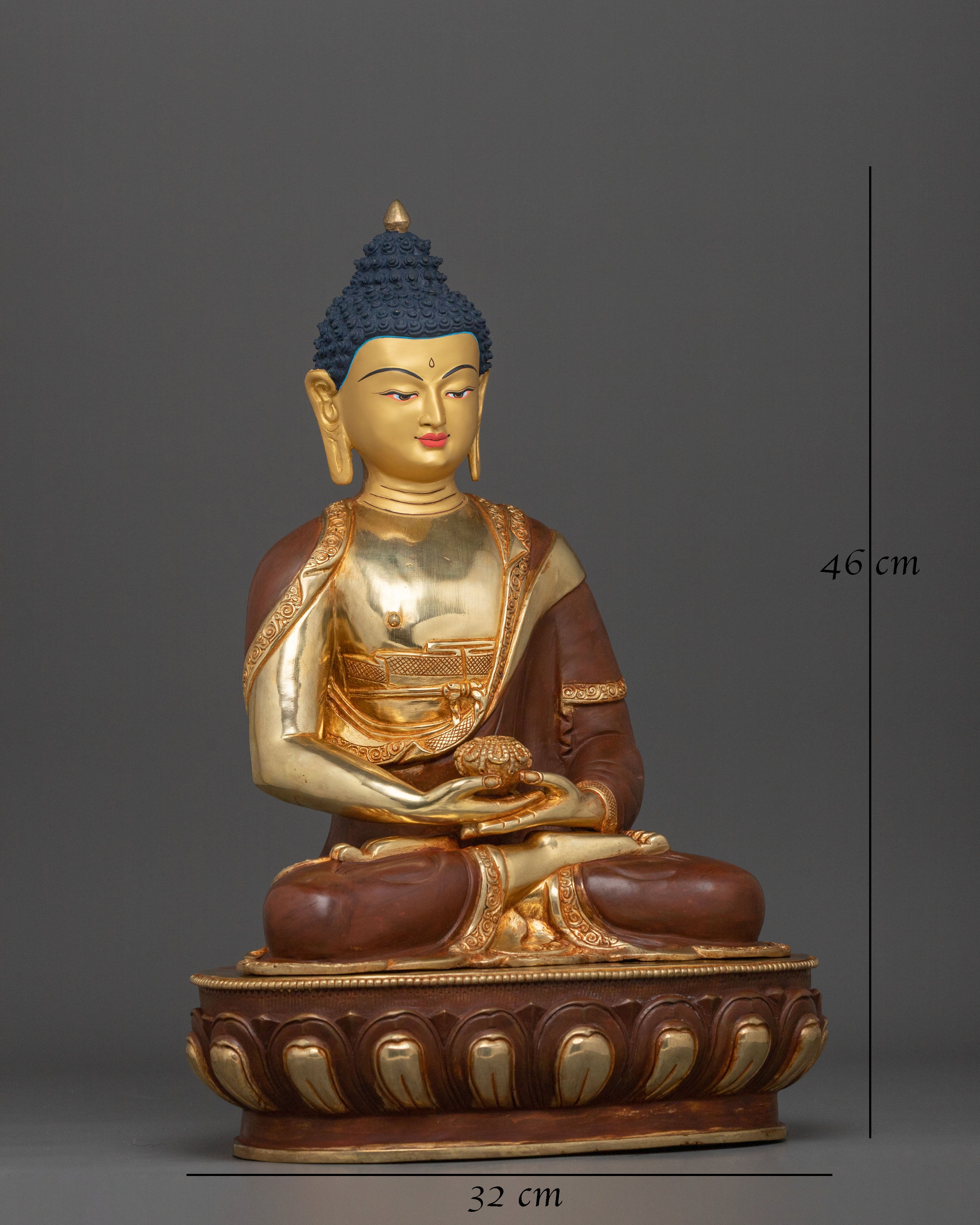 Tibetan Amitabha Buddha Sacred Sculpture | Symbol of Infinite Light