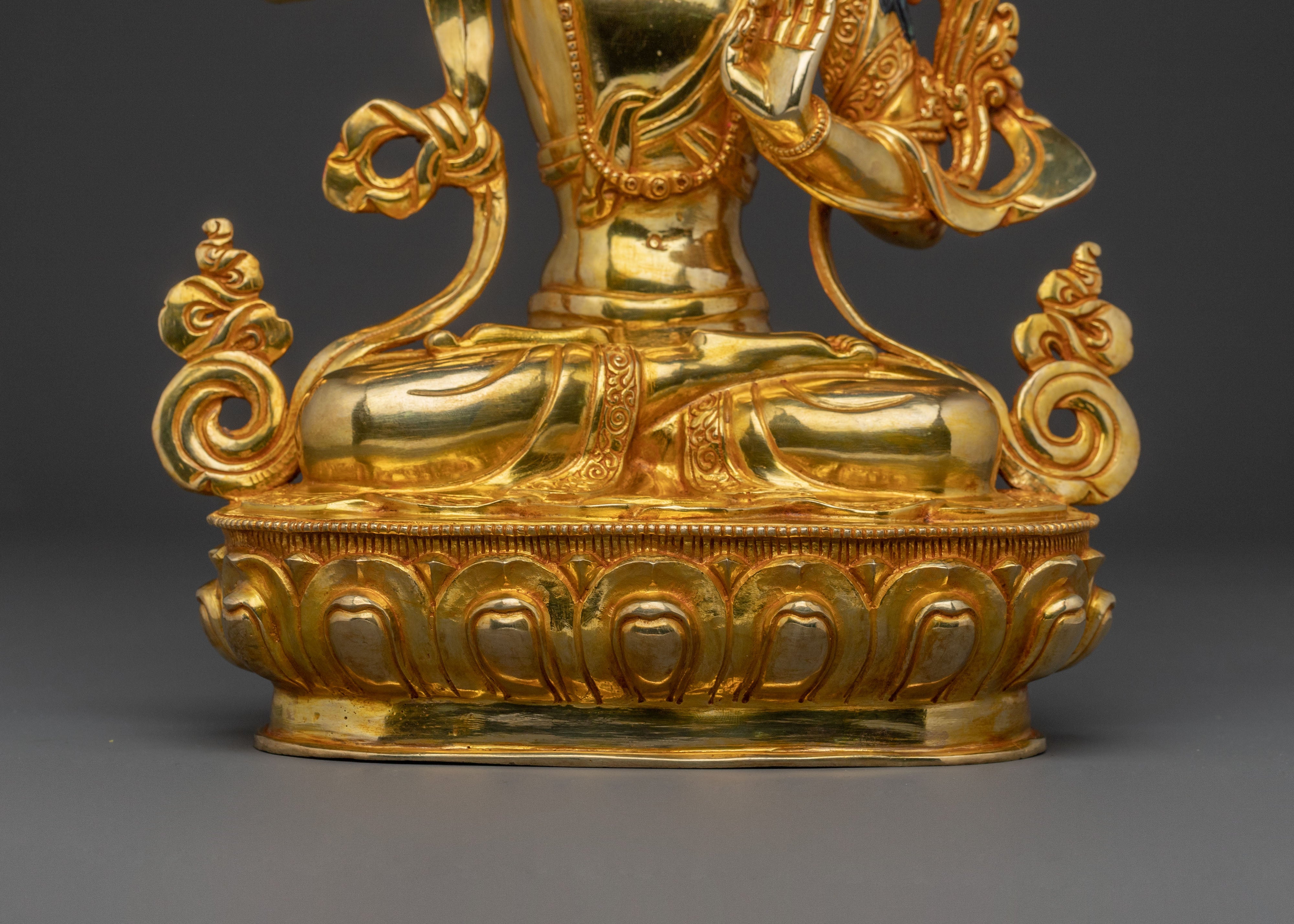Manjushri Sacred Buddhist Statue | Spiritual Decor