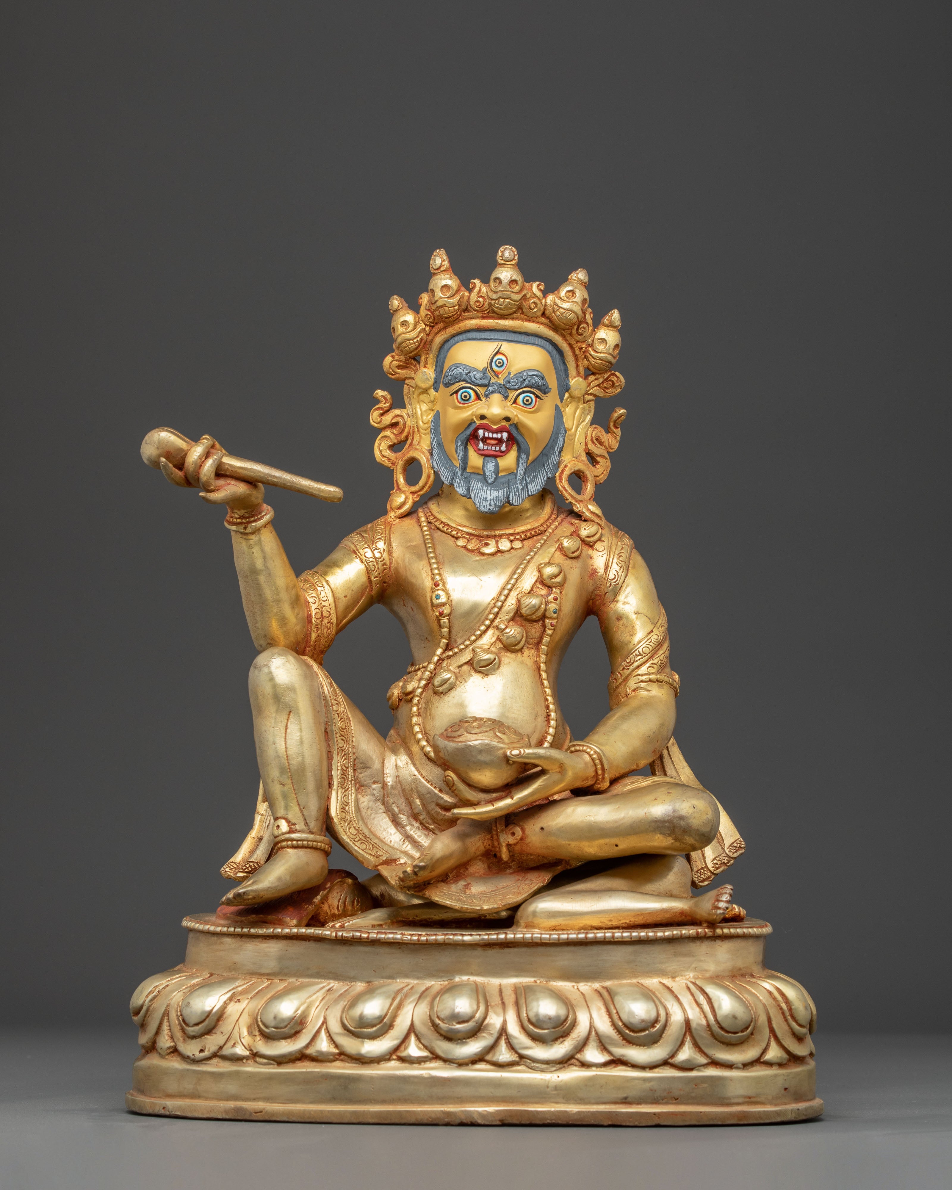 Handmade Statue of Bramharupa Mahakala | Wrathful Protector