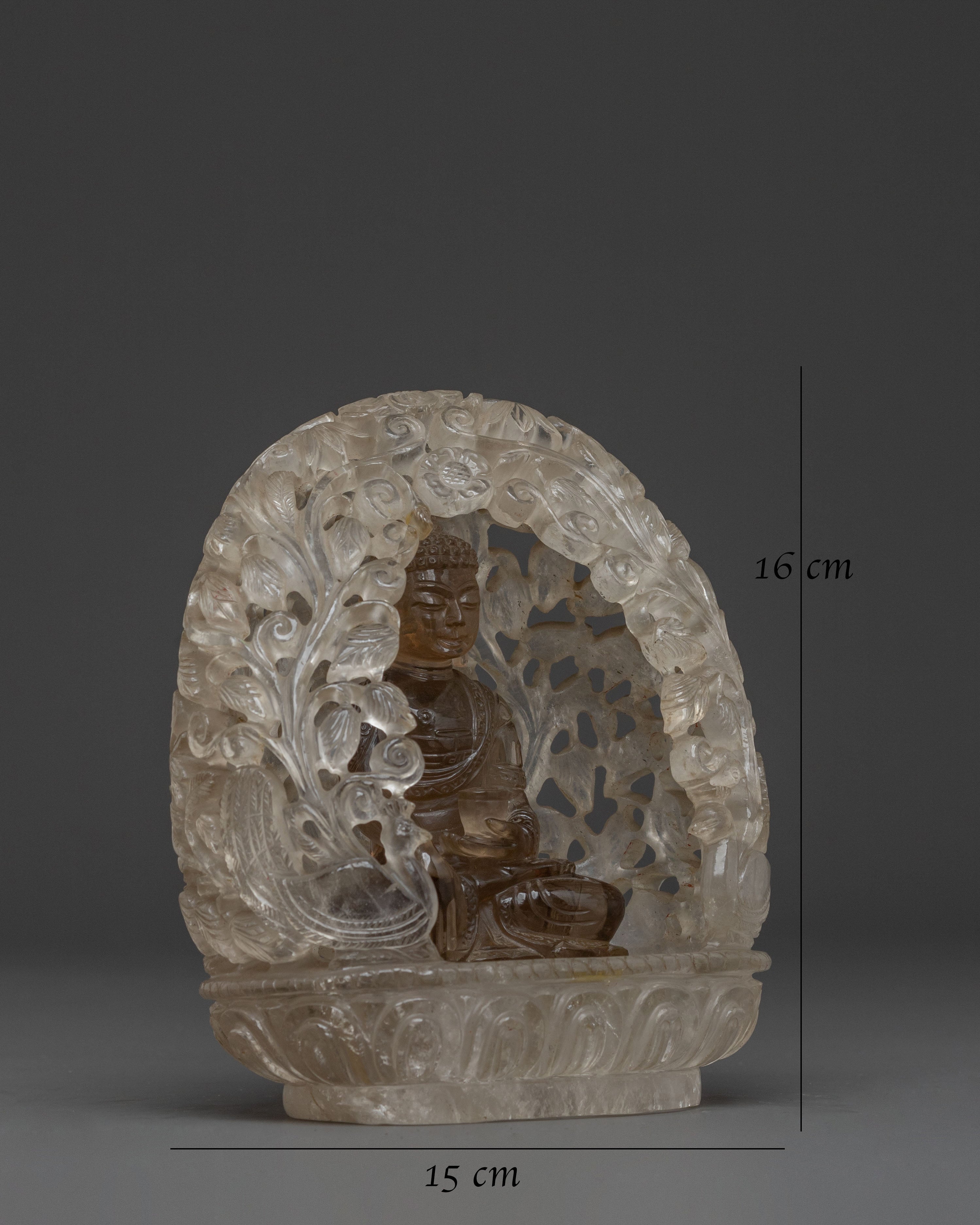 Shakyamuni Buddha Crystal Statue: Enlightenment Icon