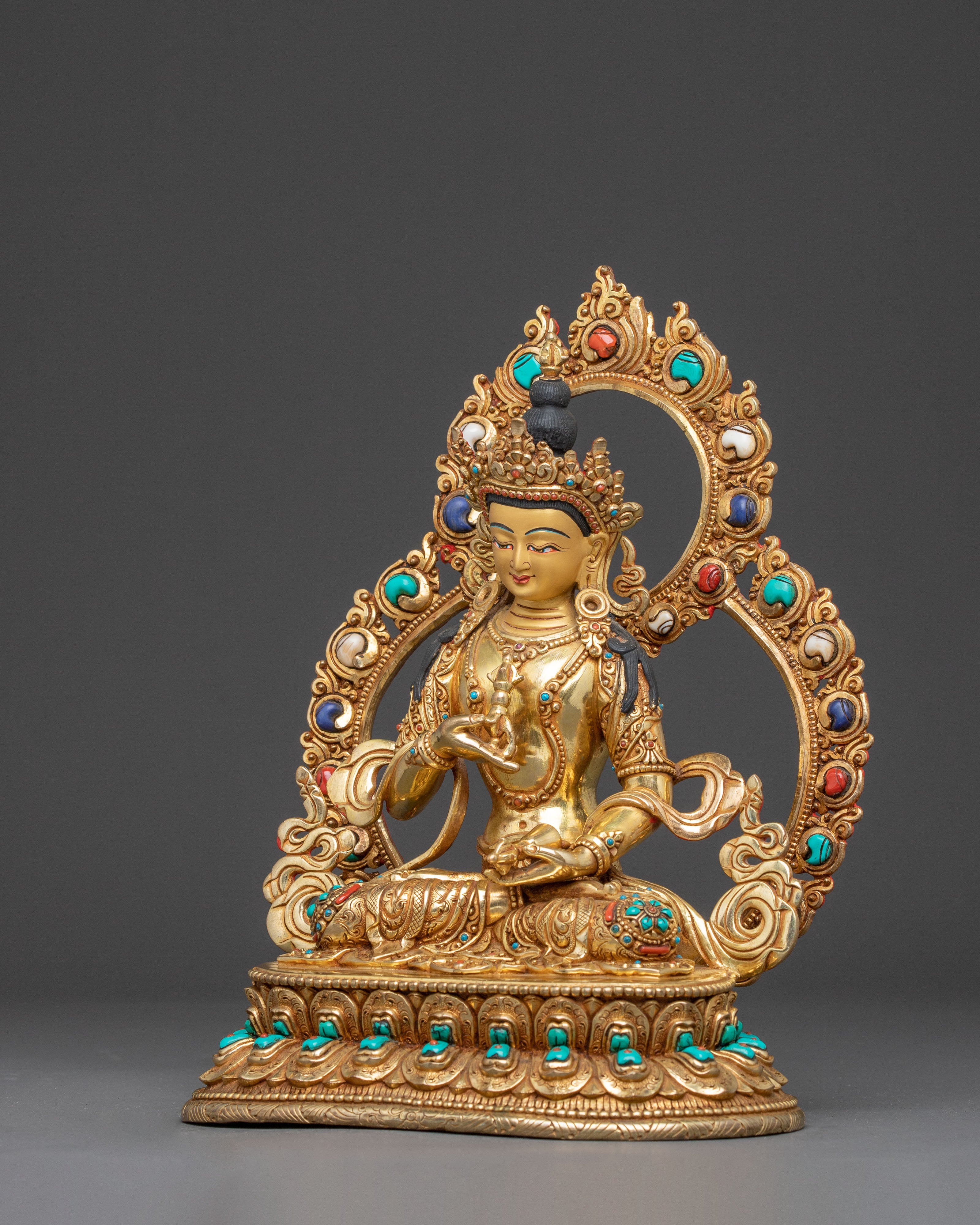 Handmade Himalayan Handcrafted Vajrasattva Copper Statue | Traditional Artwork