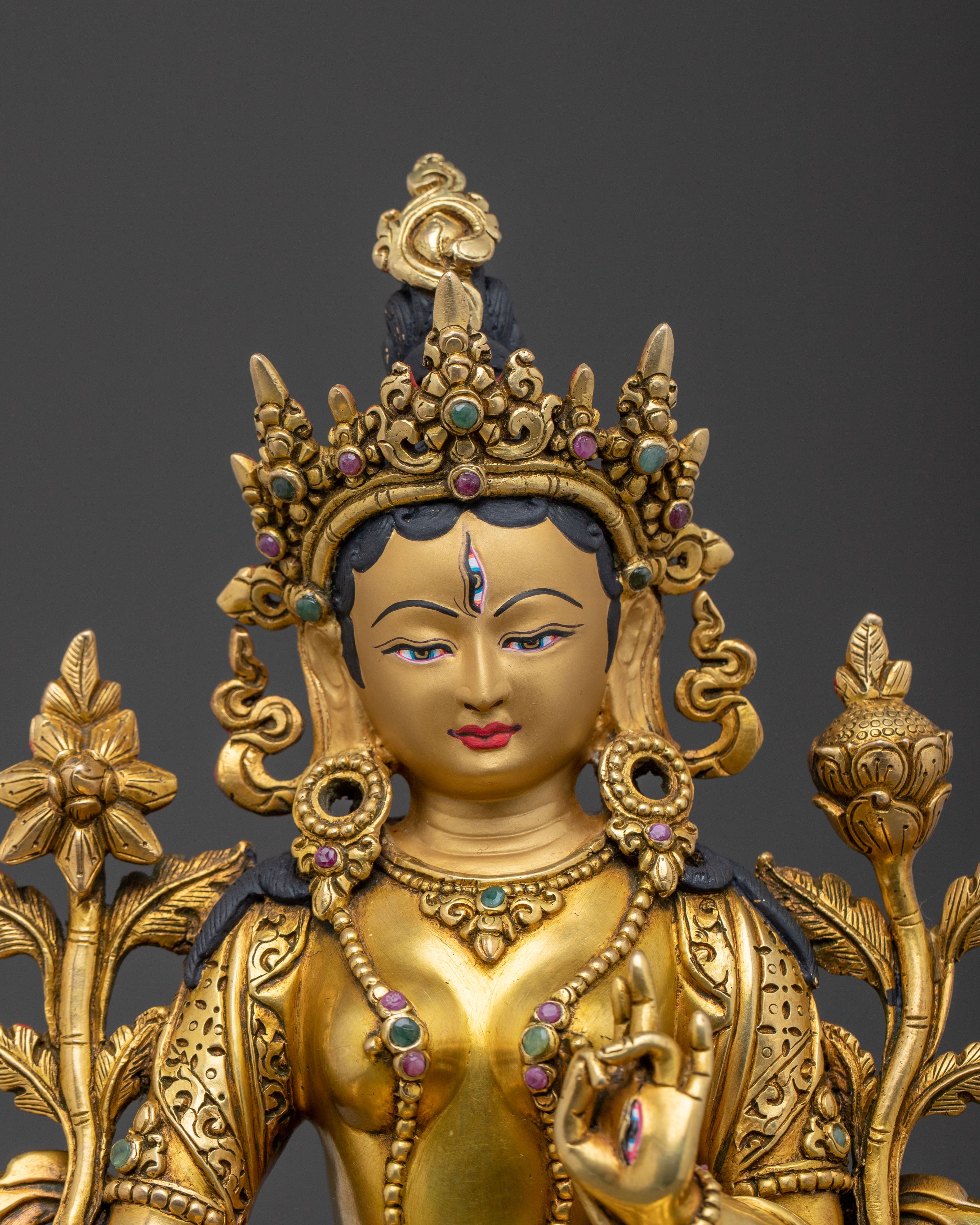 Handcrafted White Tara Statue | Sacred Buddhist Idol
