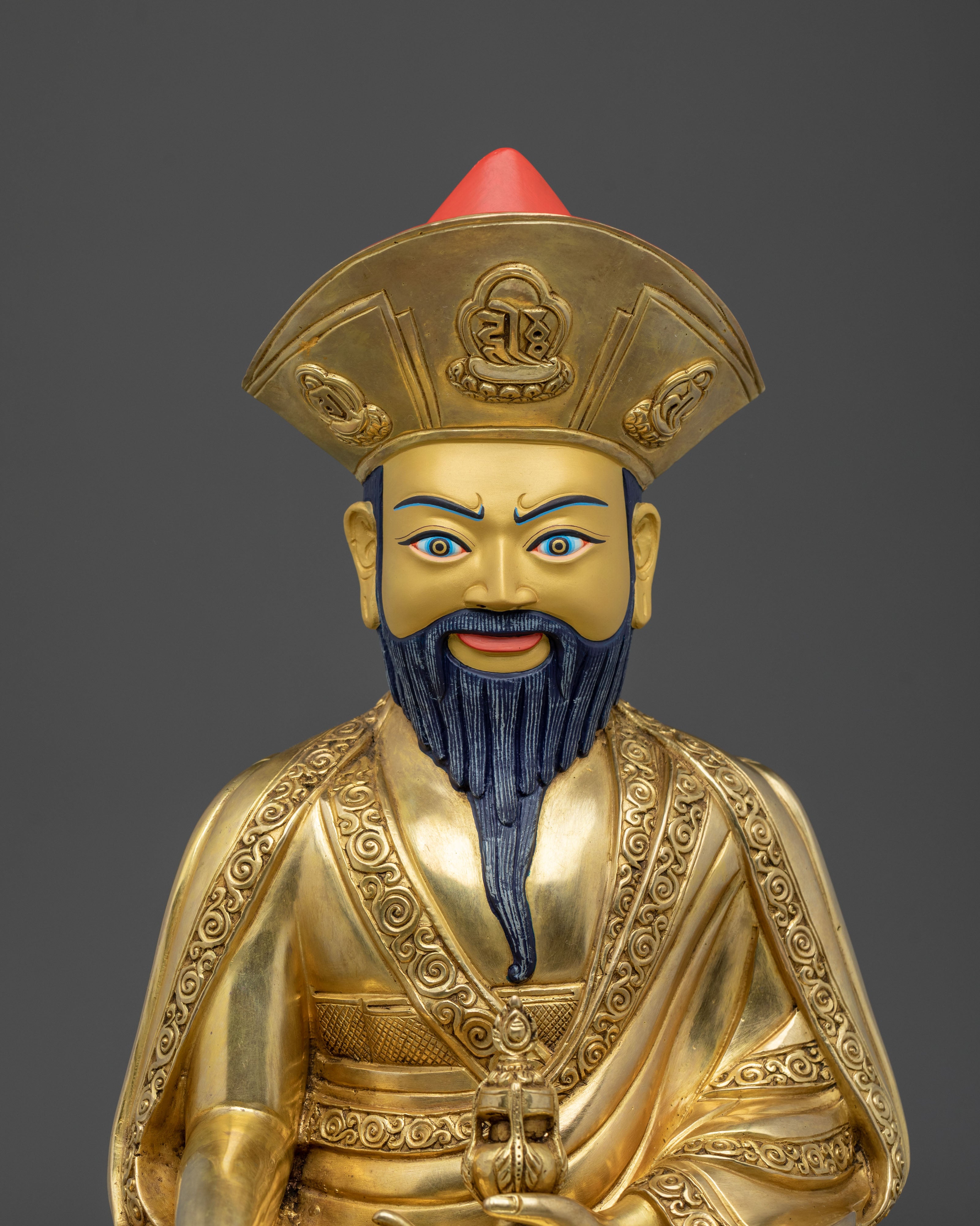 Guru Shapdum Statue | Sacred Copper Artistry