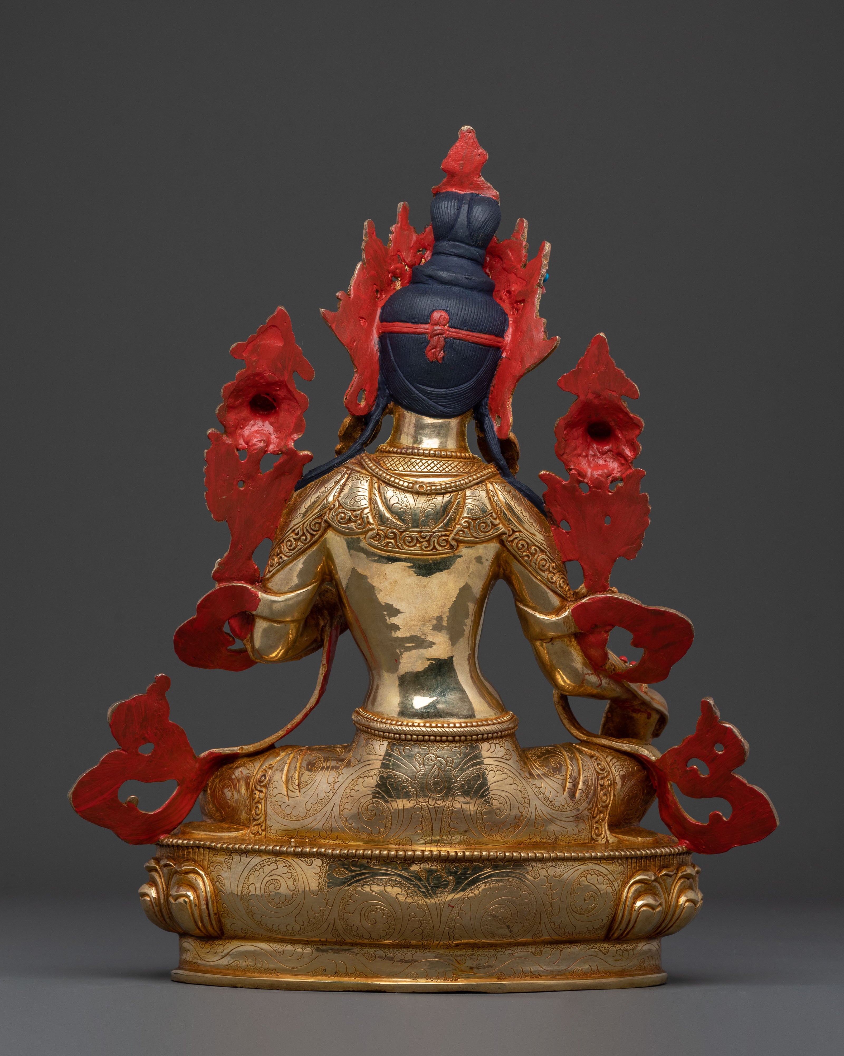 Protector Green Tara Sculpture: Home Decor