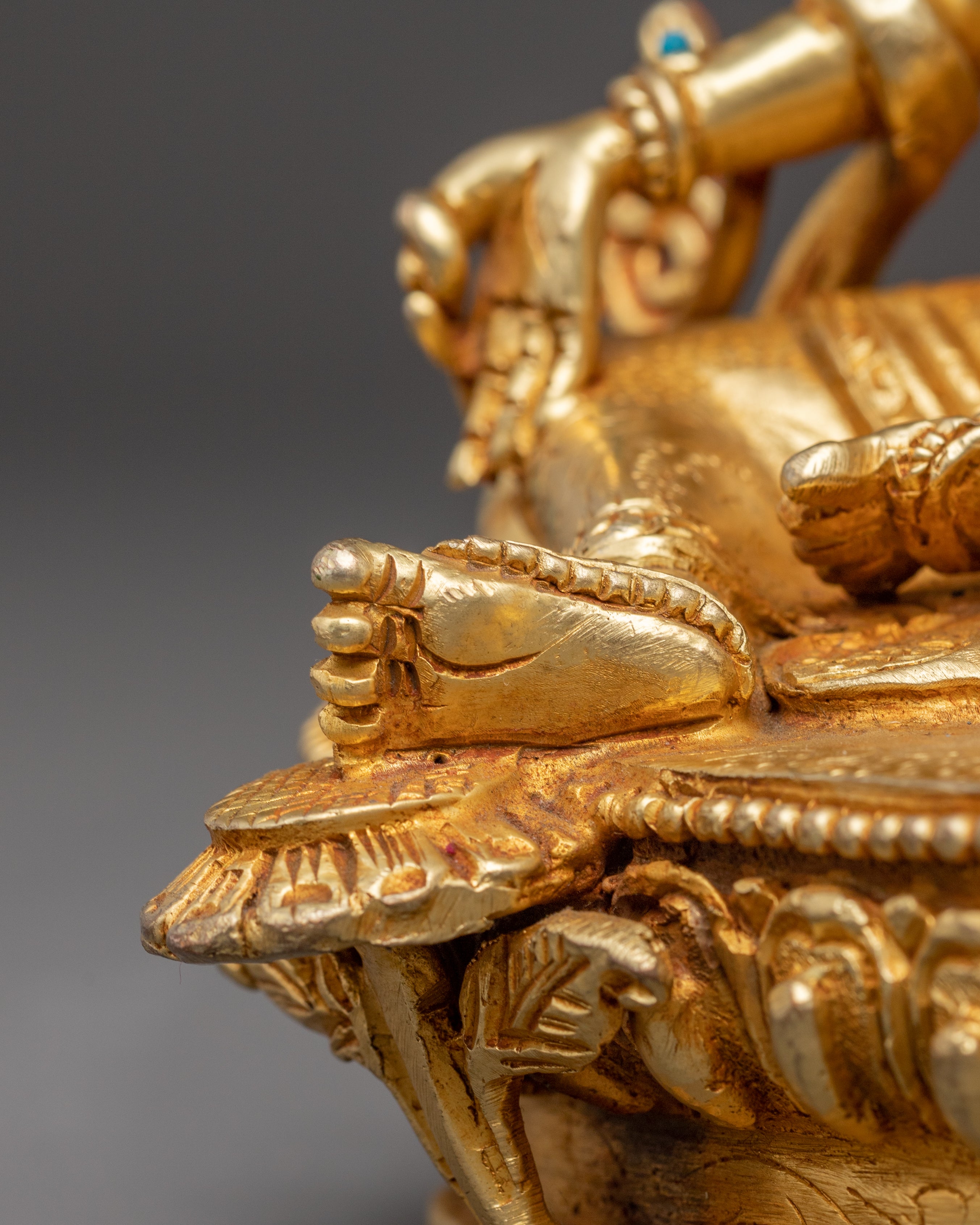 Mother Shyama Tara Golden Statue | Embodiment of Compassionate Action
