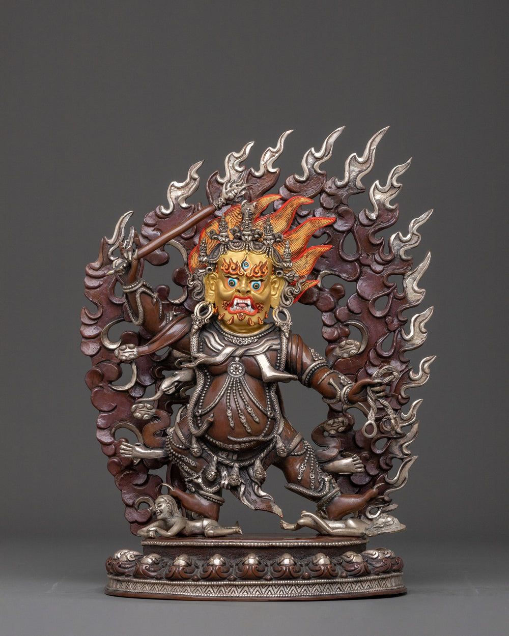  DandaPani Oxidized Copper Statue
