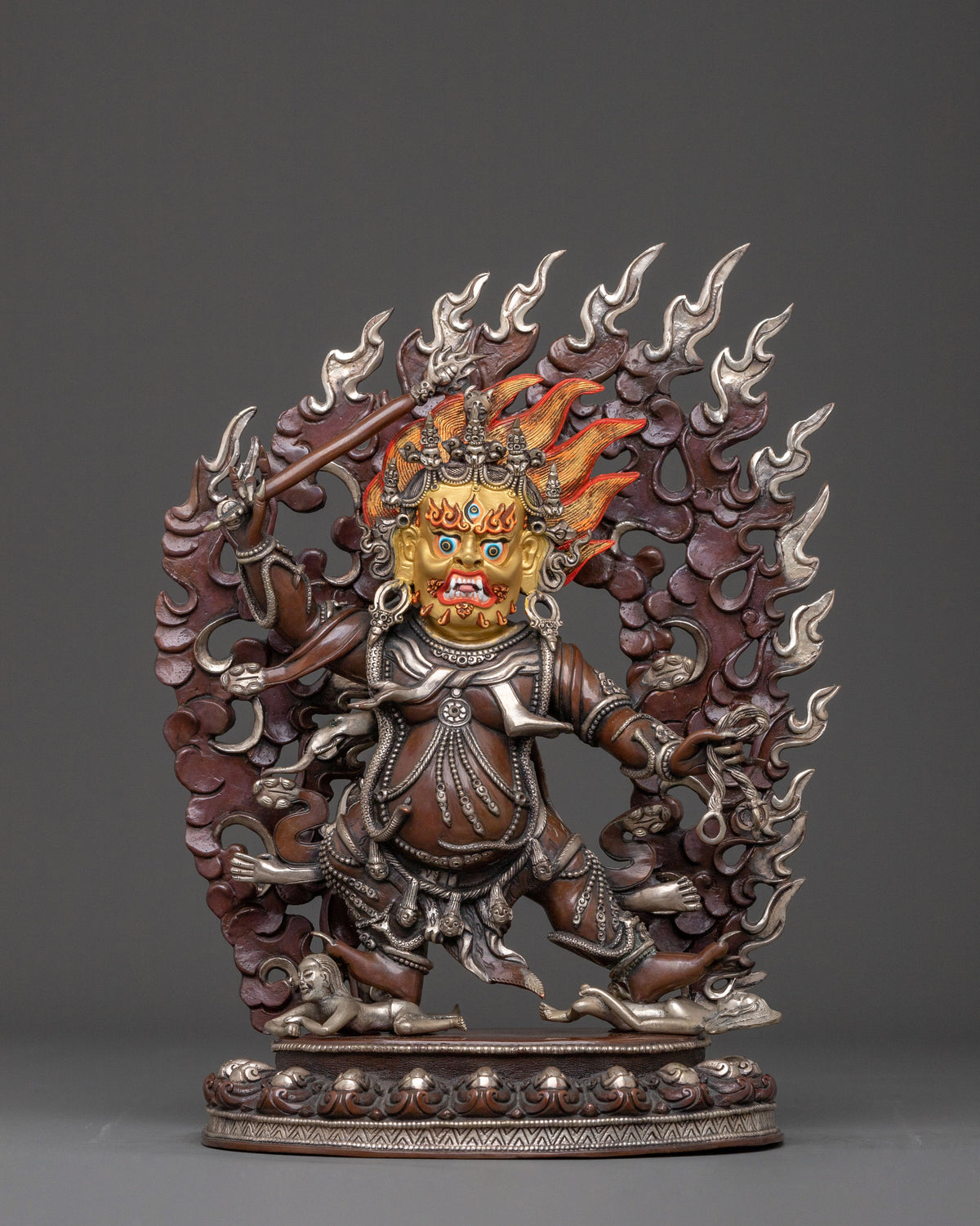  DandaPani Oxidized Copper Statue