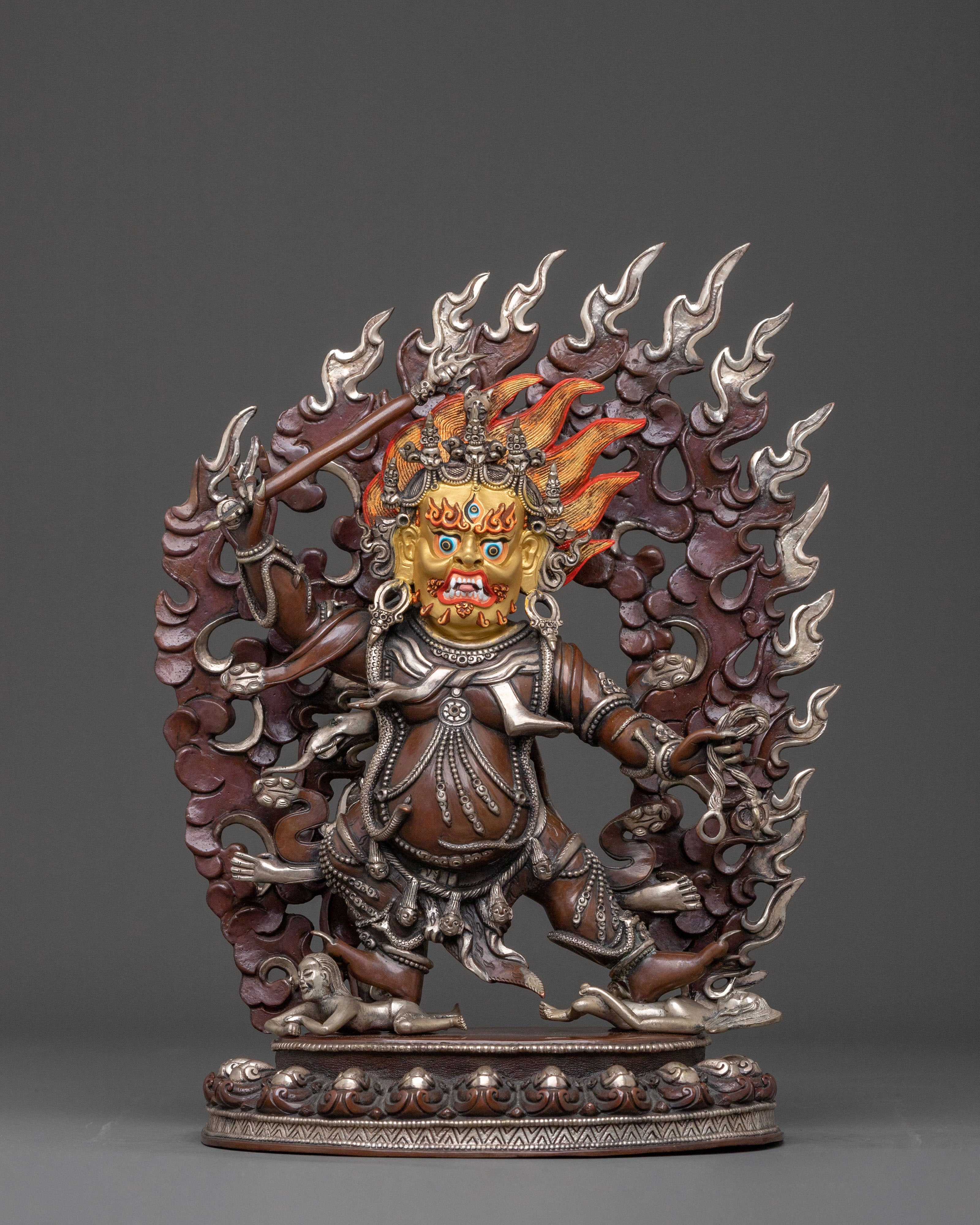  DandaPani Oxidized Copper Statue
