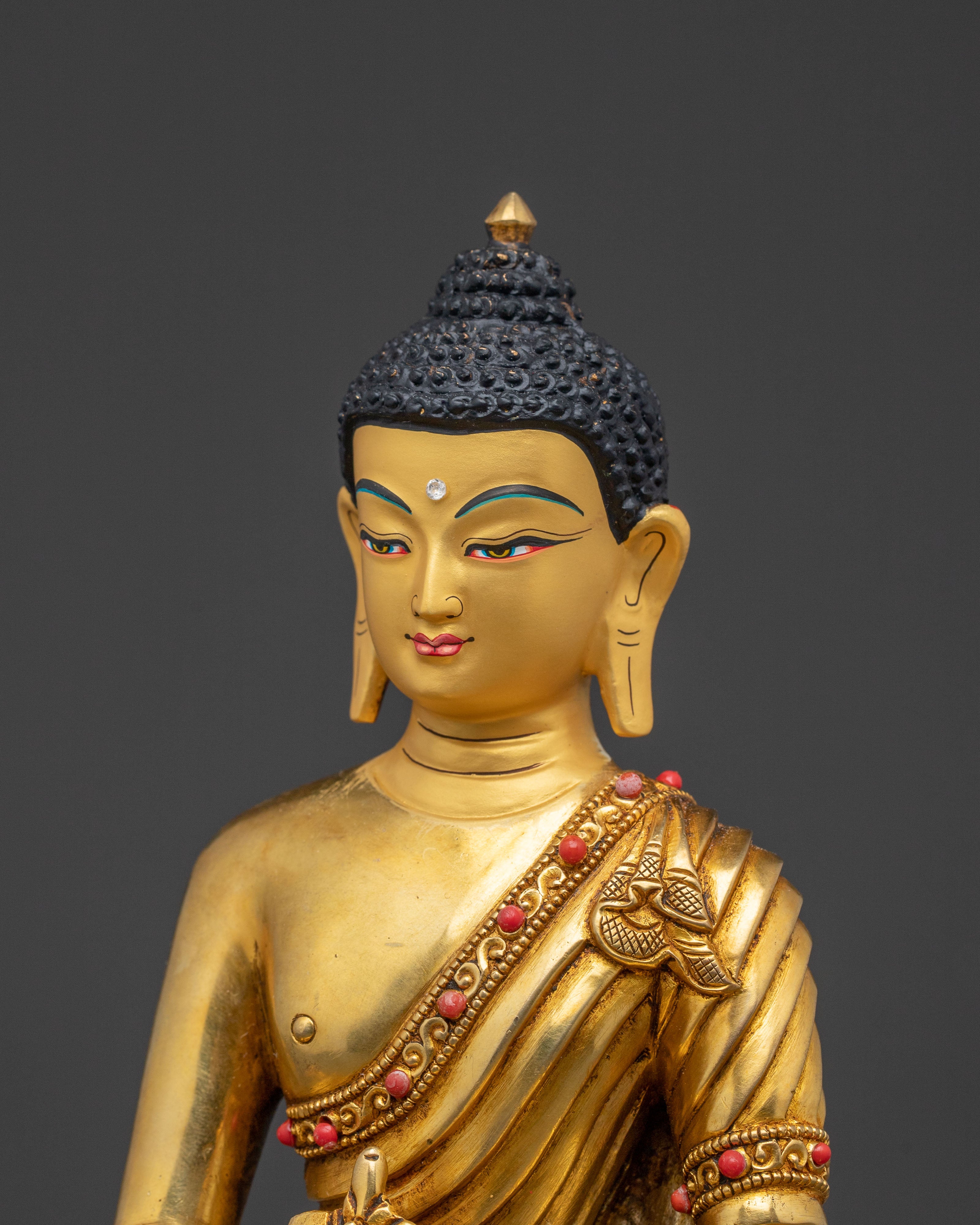 Medicine Buddha Statue – 24K Gold Gilded Copper Statue