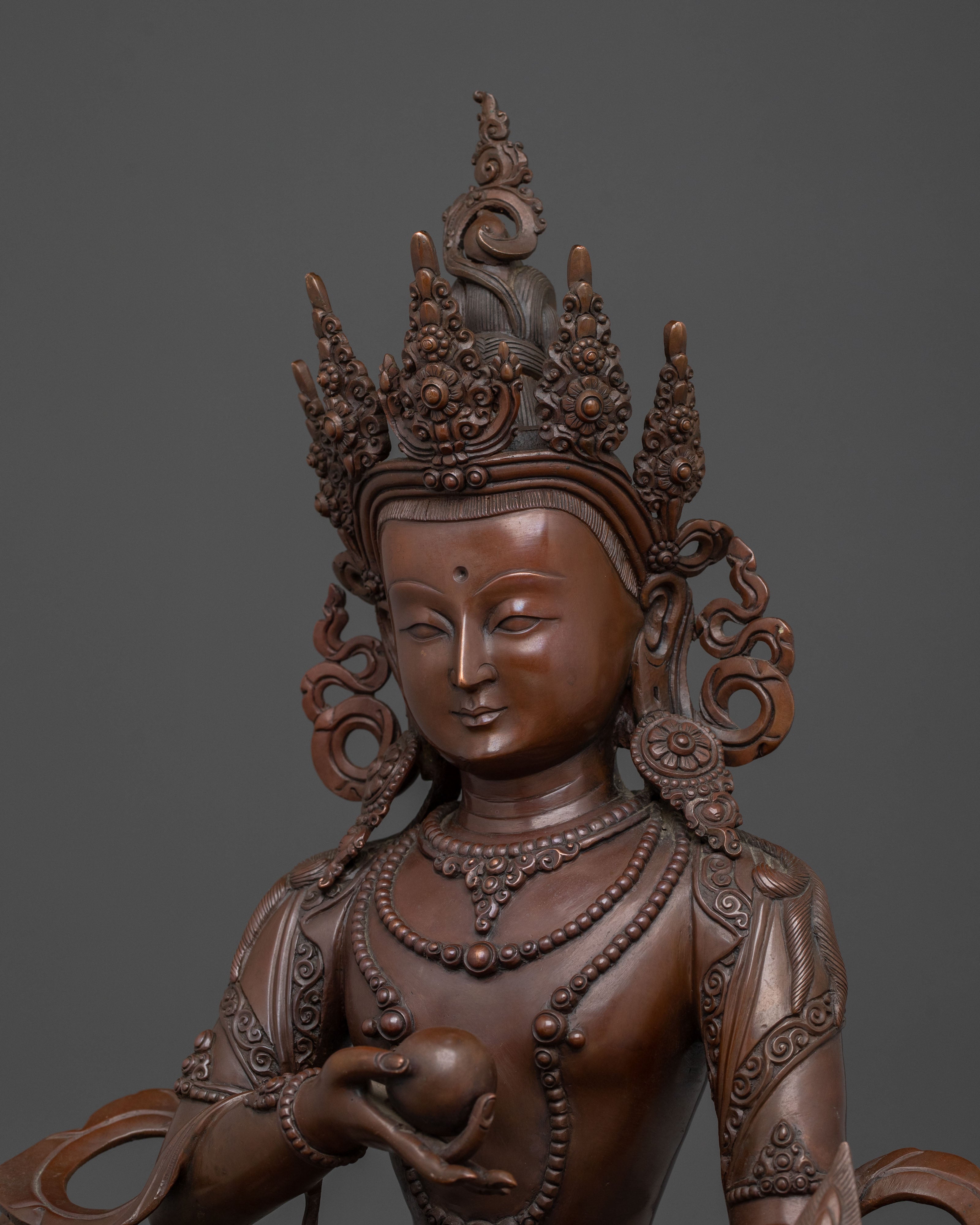 Tibetan Bodhisattva Kshitigarbha Statue | Home Decor