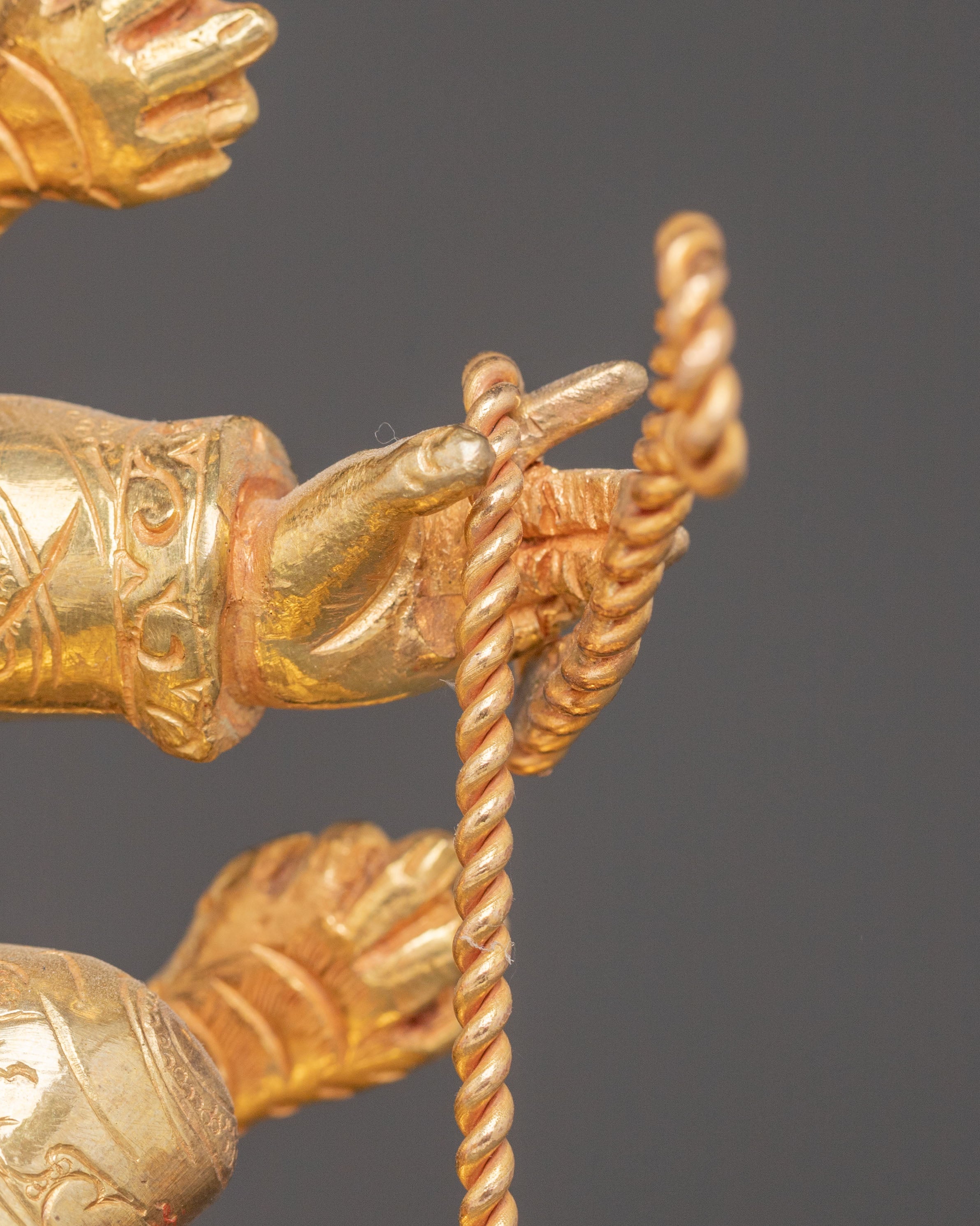 Handmade Chimar Golden Statue | 24k Gold Glided