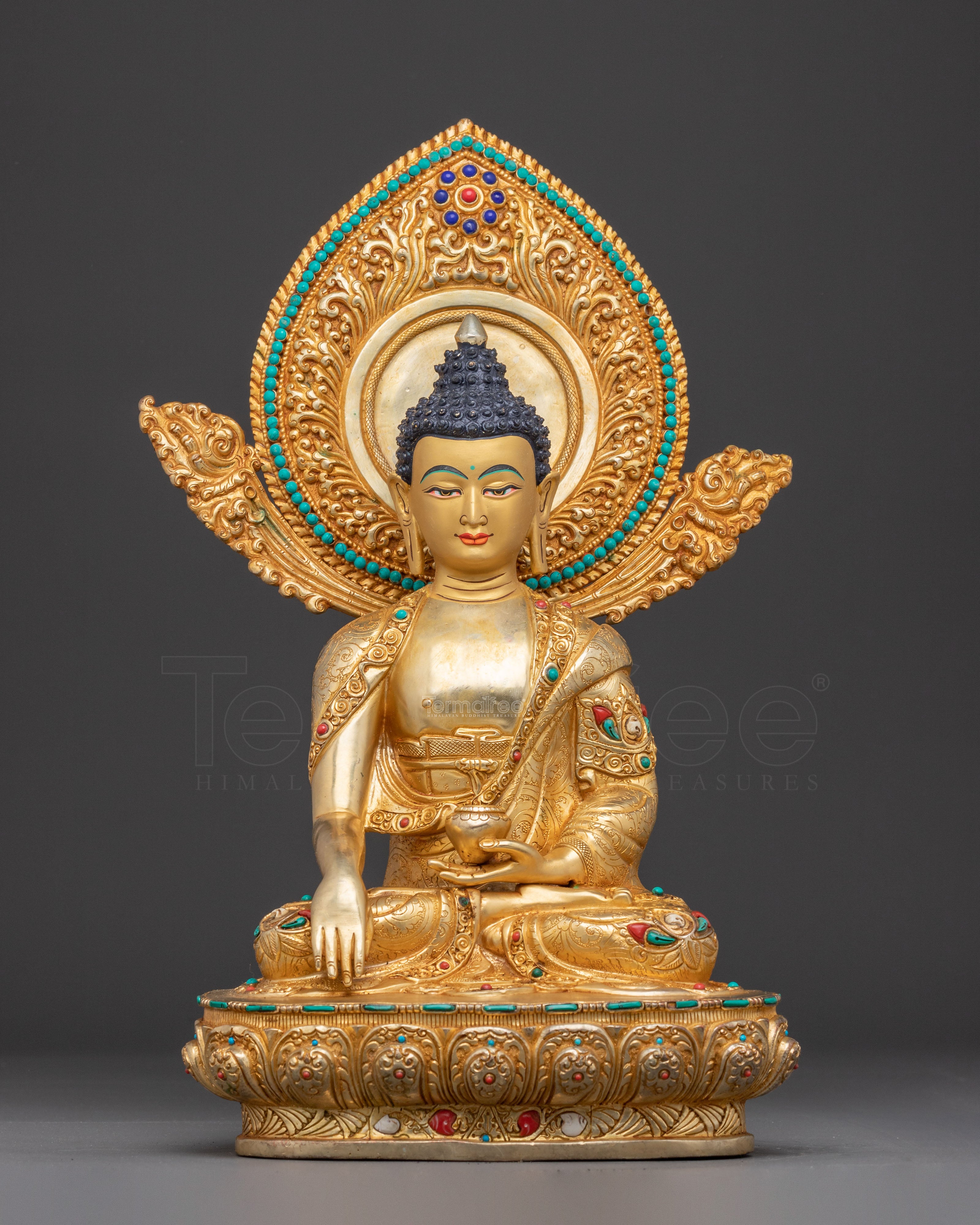 Buddha Shakyamuni Handmade Copper Statue 