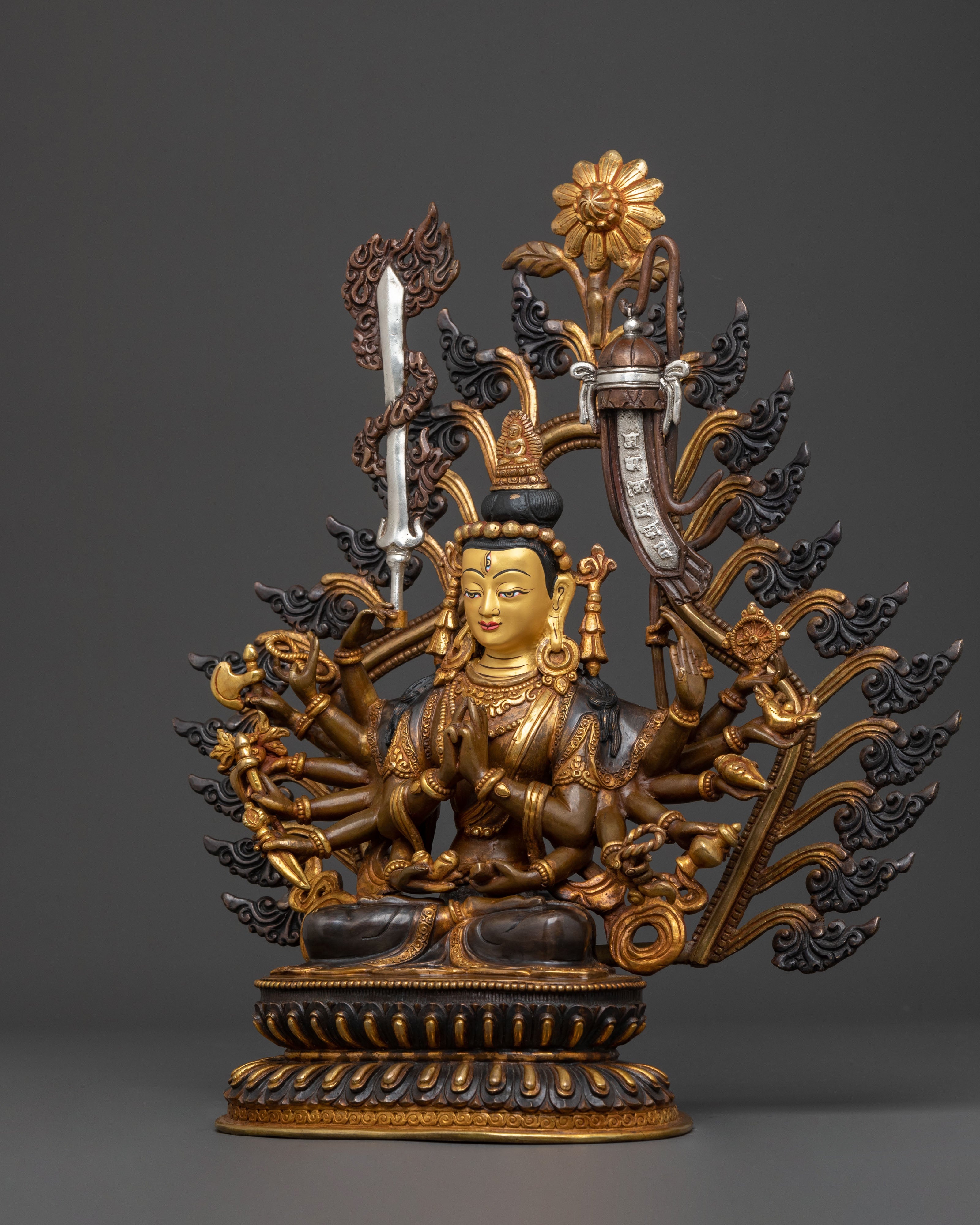 Chundi Spiritual Statue | Oxidized Copper Figure