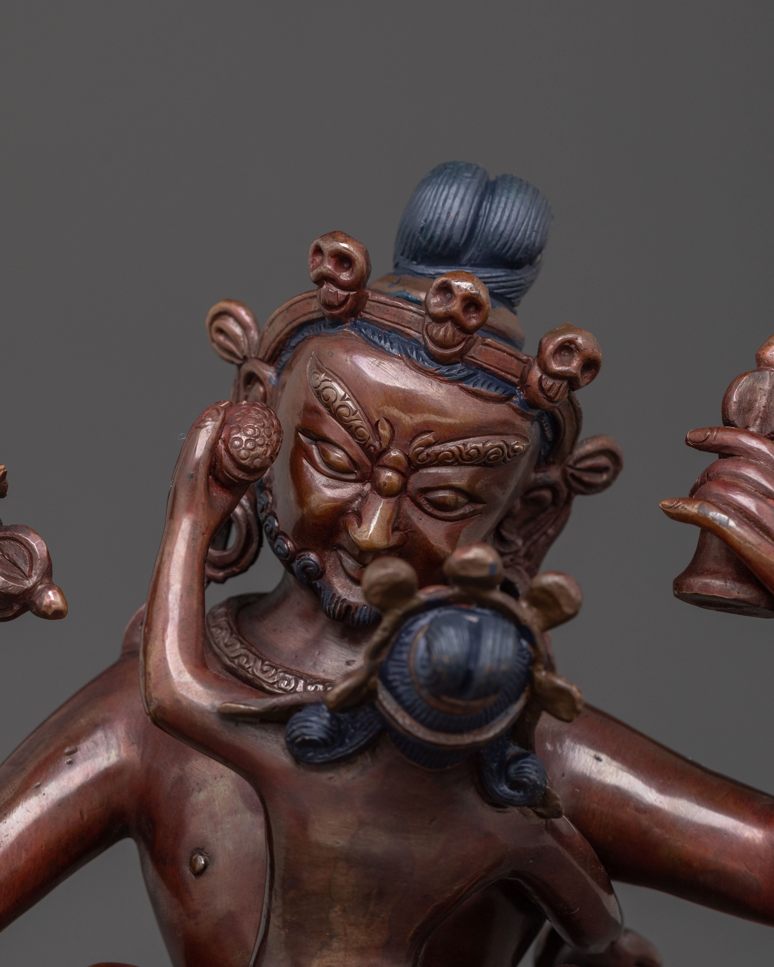 Ghantapa Statue - Oxidized Copper Art