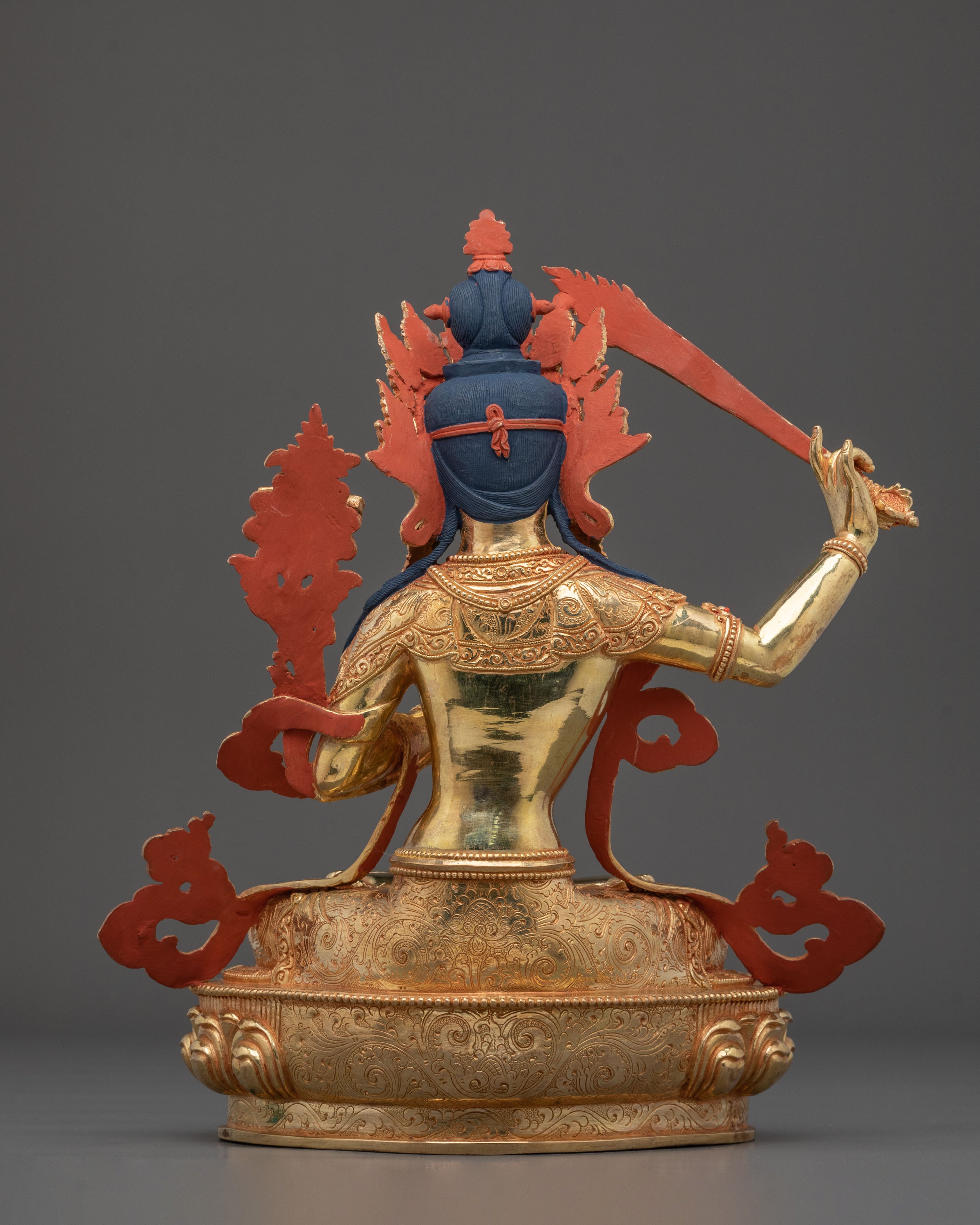 Manjushri Spiritual Figurine: Enlightened Wisdom Art