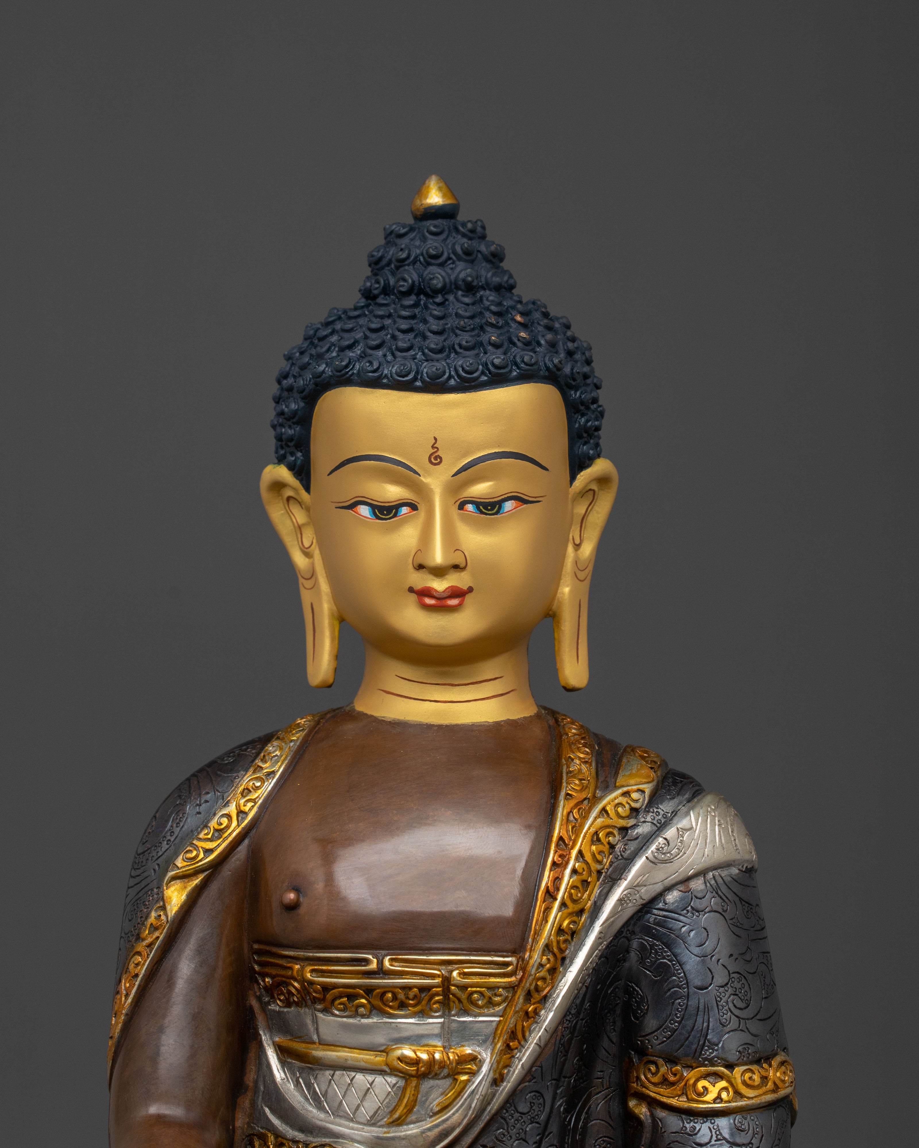 Gautama Buddha Buddhist Statue | Traditional Himalayan Spiritual Artwork