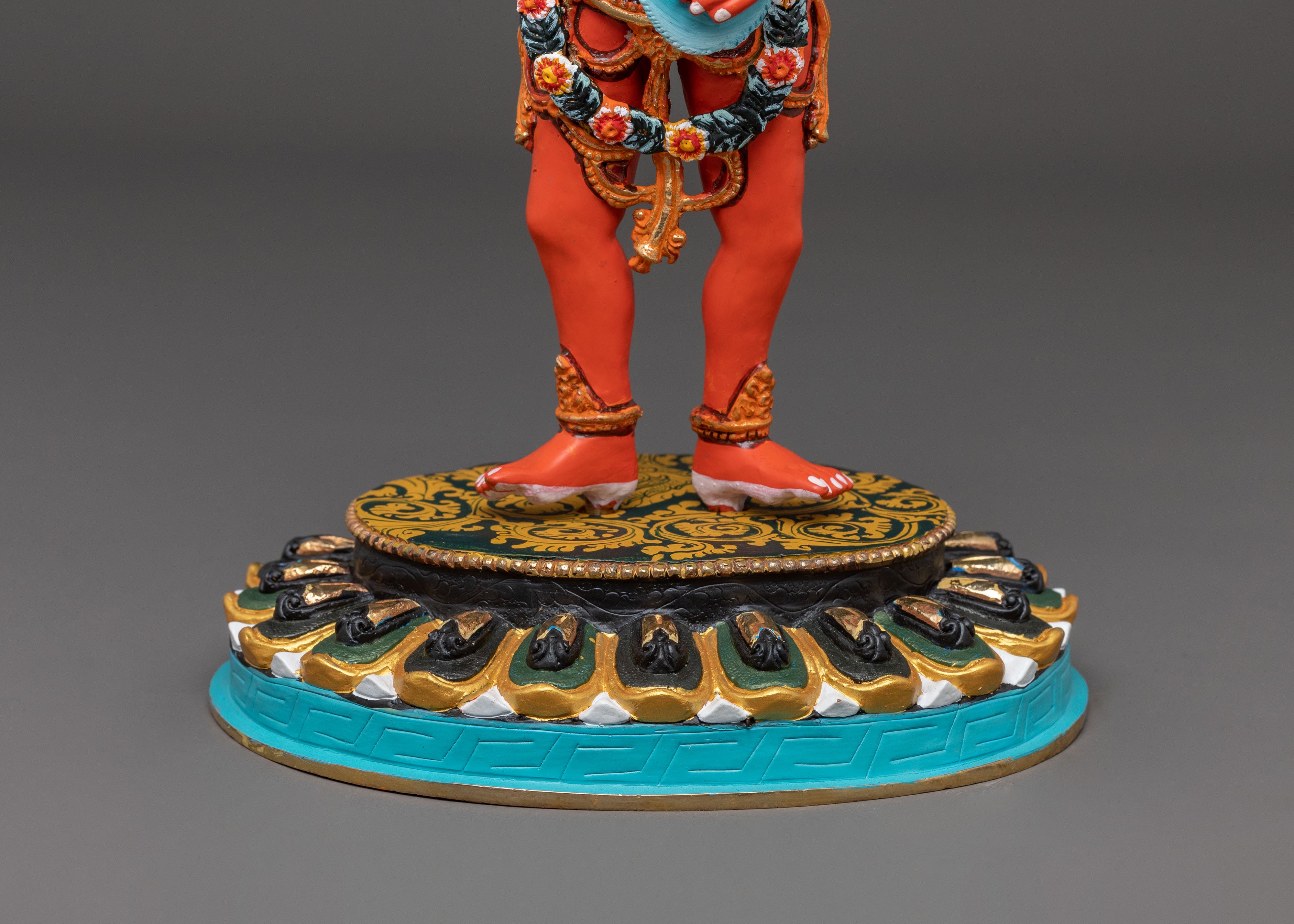 Buddhist Deity Damchen Gyalmo Statue