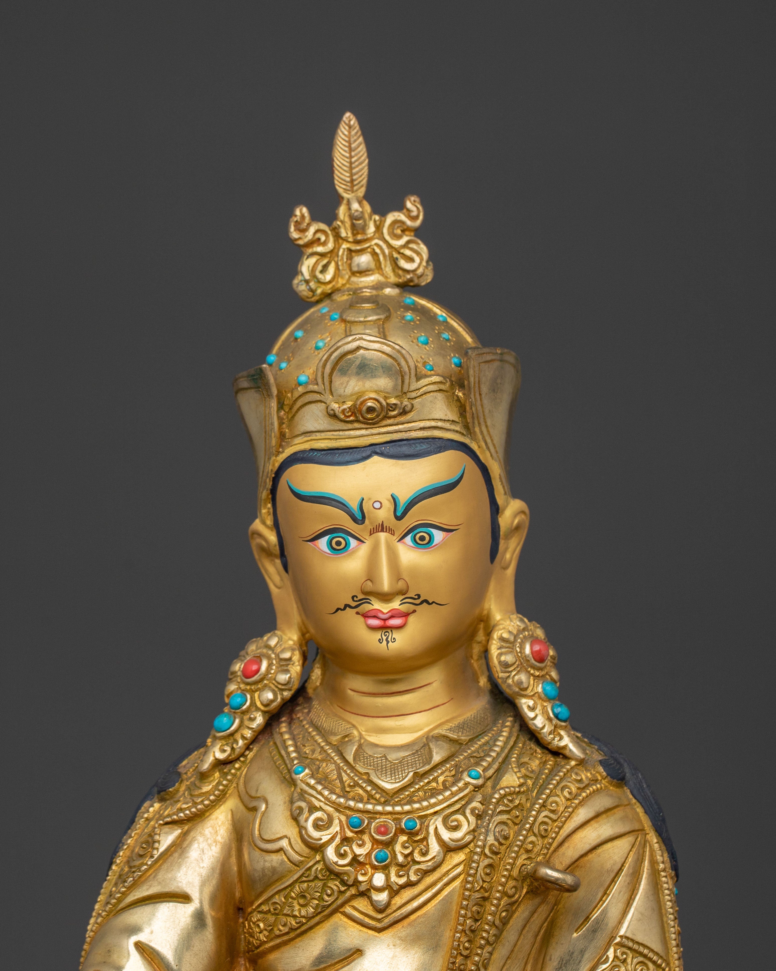 Spiritual Guru Rinpoche Sculpture for Meditation and Altar Spaces