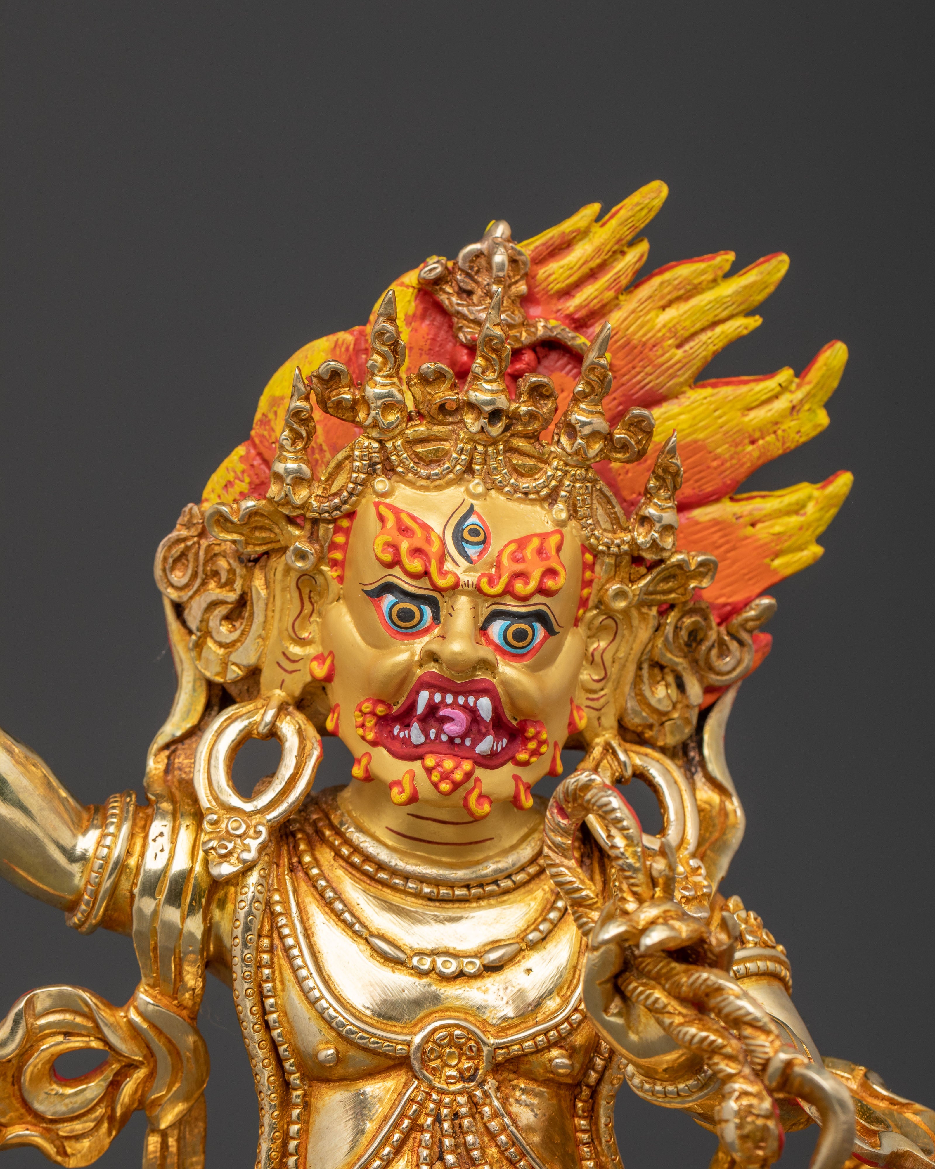 Golden Statue of Vajrapani | Protector of Wisdom