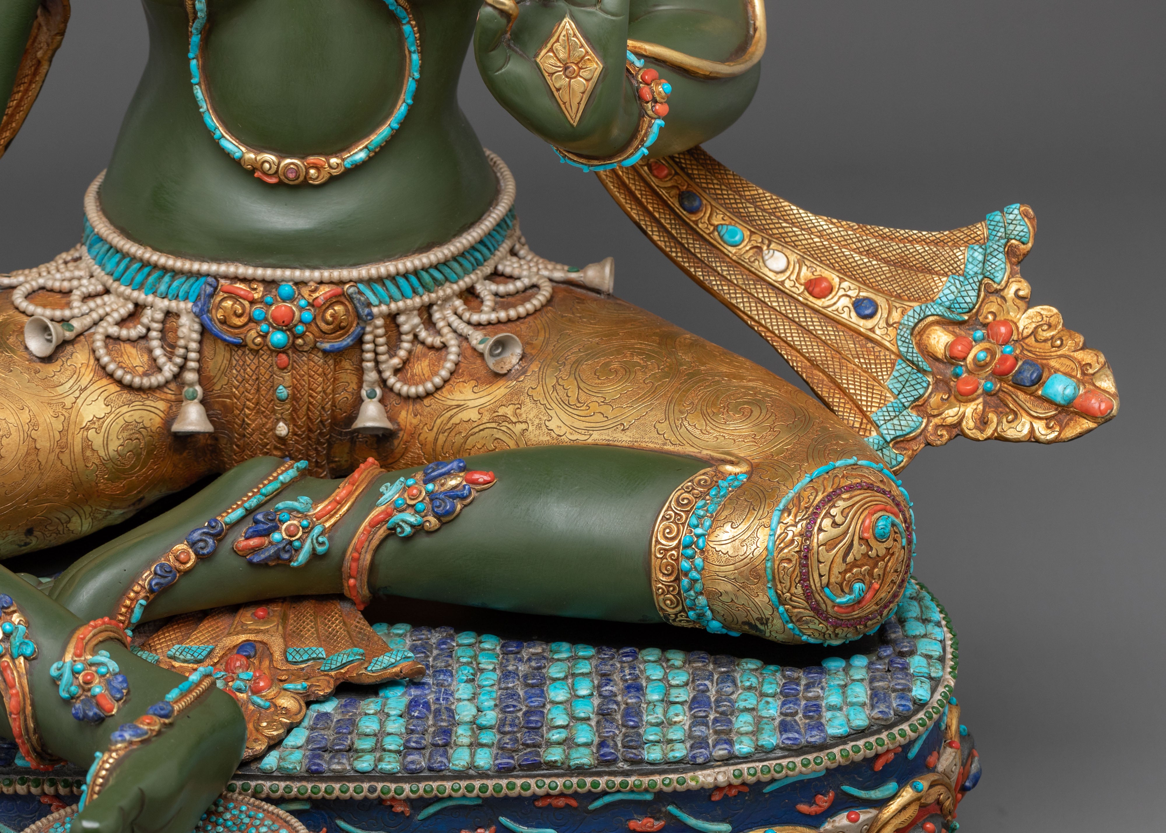 Green Tara Statue | Mother of All Buddhas and Embodiment of Compassion