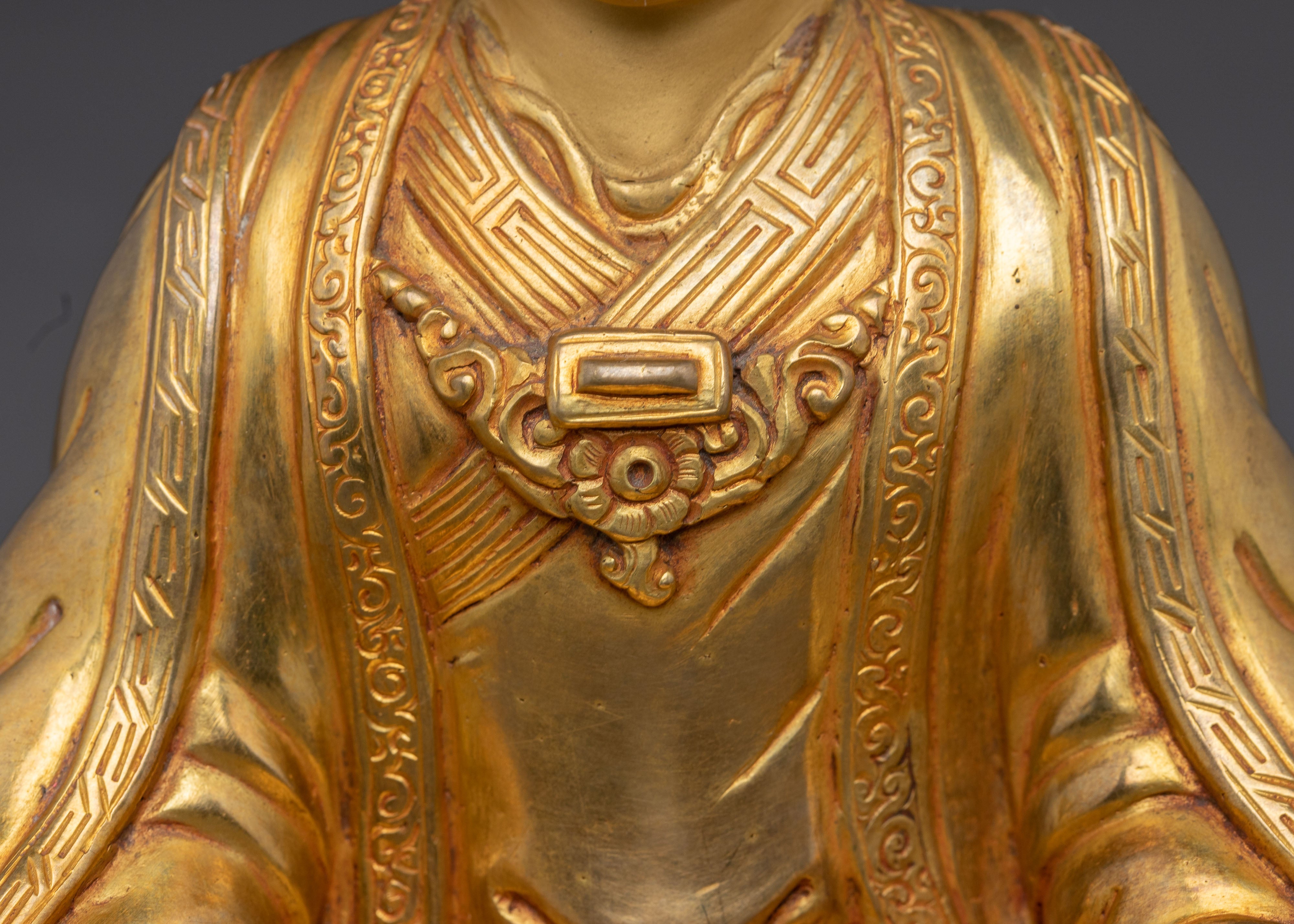 Handmade Marpha Sculpture | Tibetan Buddhist Master